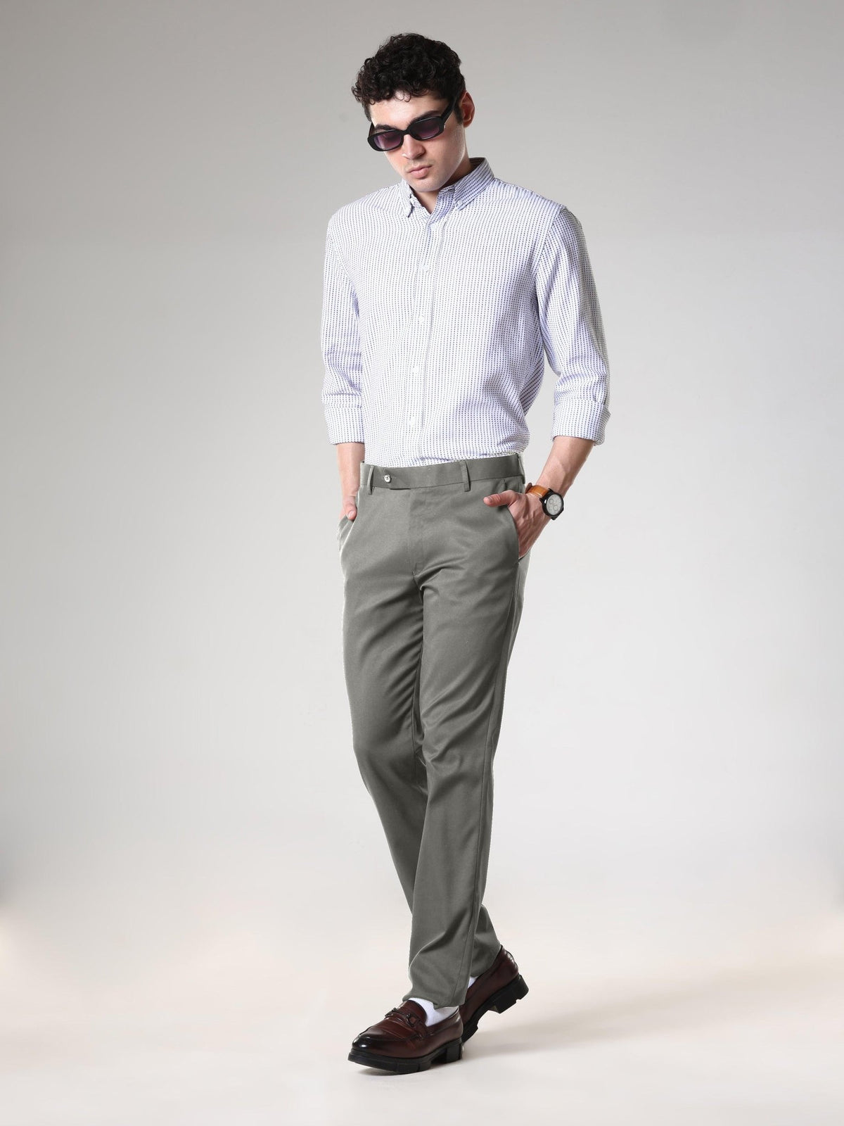 Wee 2.0 - Bootcut Formal Pant - Moss Green - Espanshe