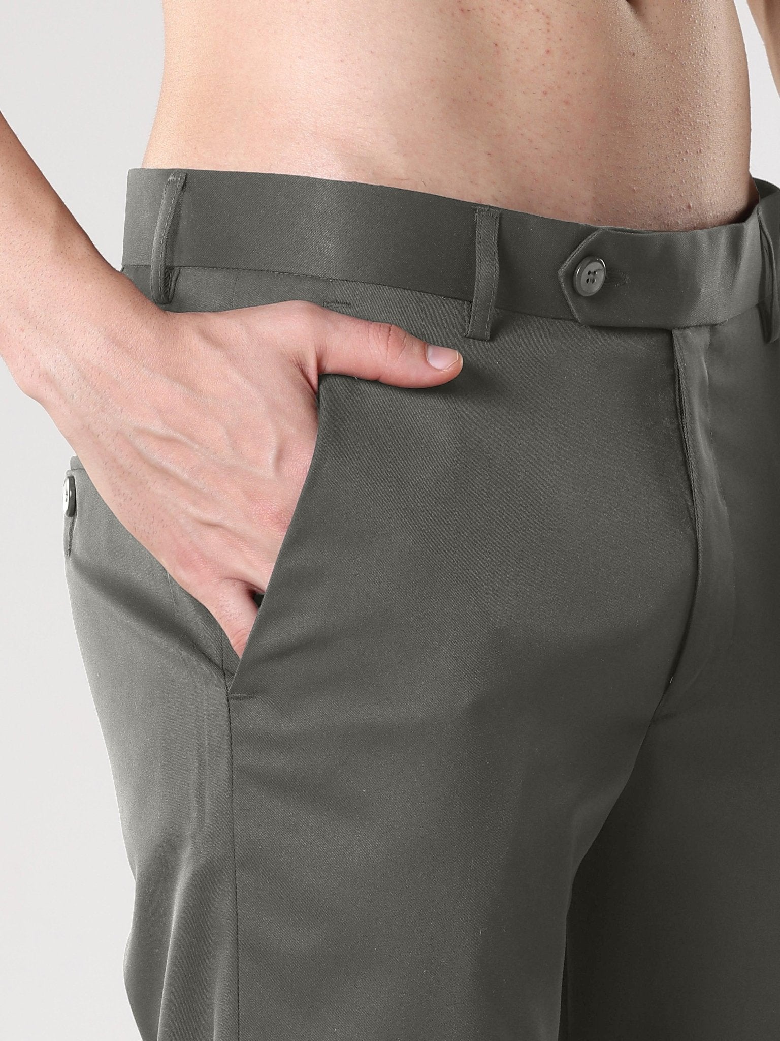 Wee 2.0 - Bootcut Formal Pant - Moss Green - Espanshe