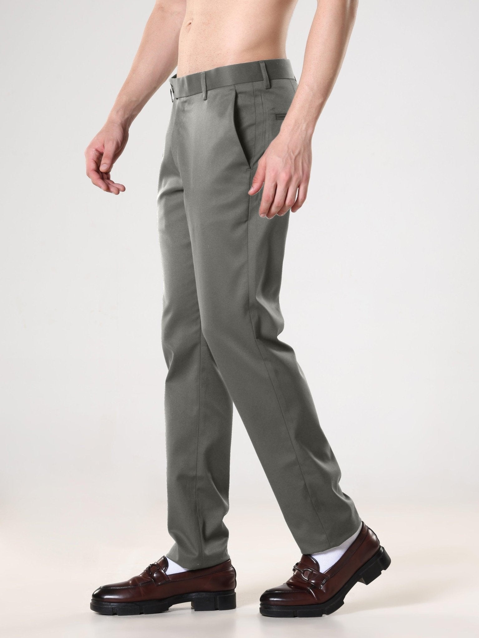 Wee 2.0 - Bootcut Formal Pant - Moss Green - Espanshe