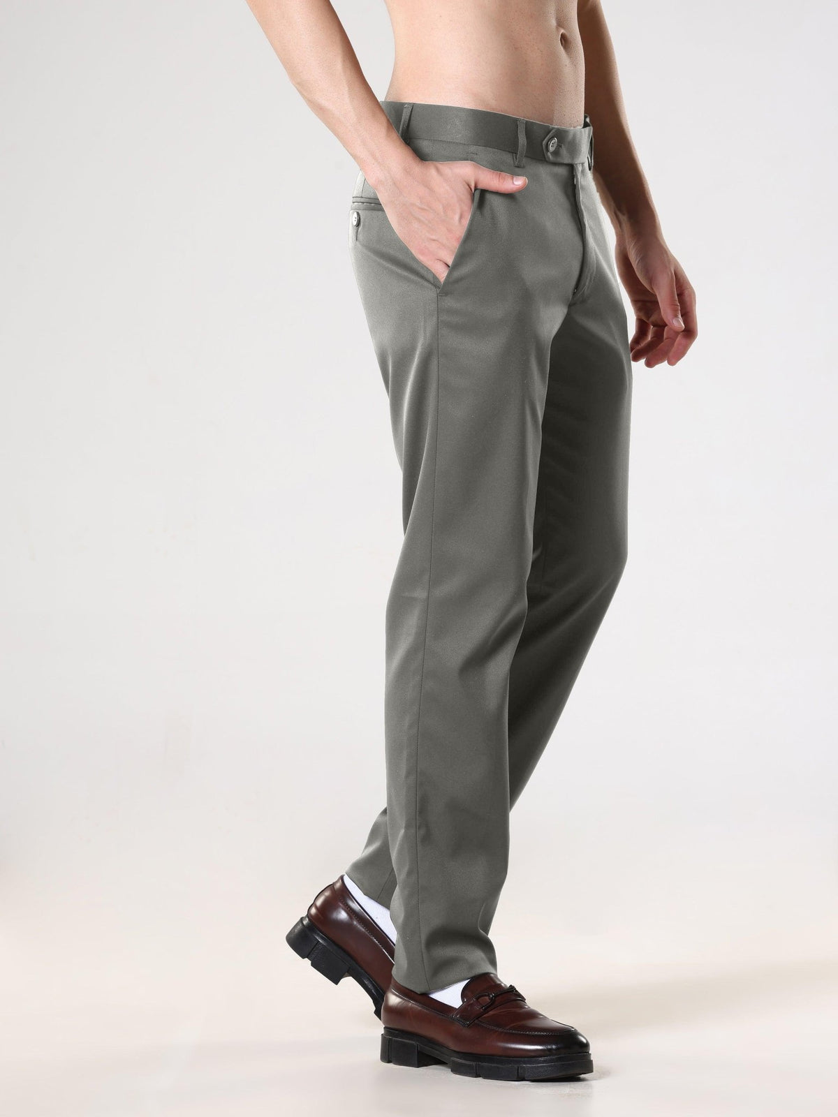 Wee 2.0 - Bootcut Formal Pant - Moss Green - Espanshe