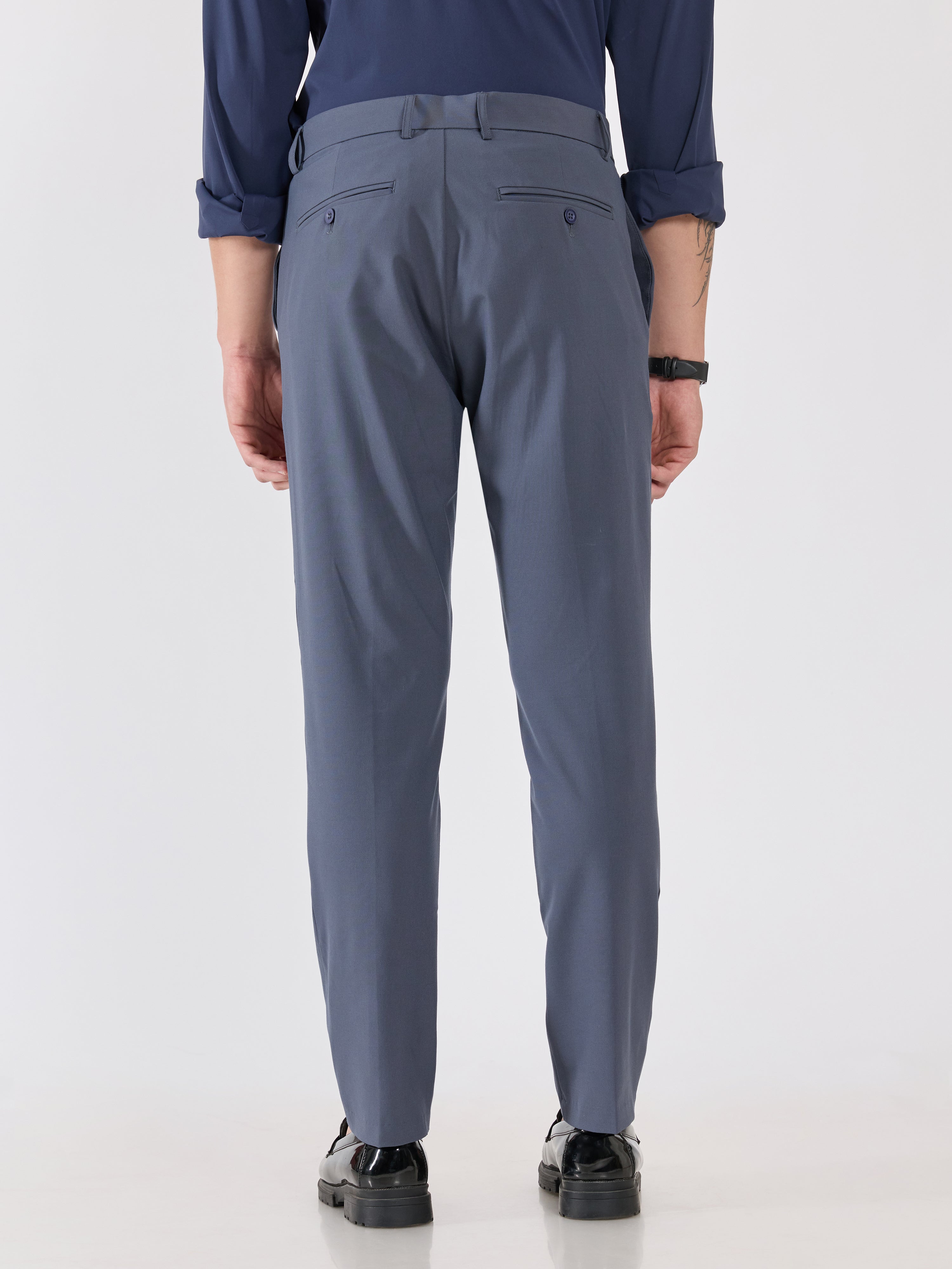 Men's Slim Fit Formal Pant - Dark Gray