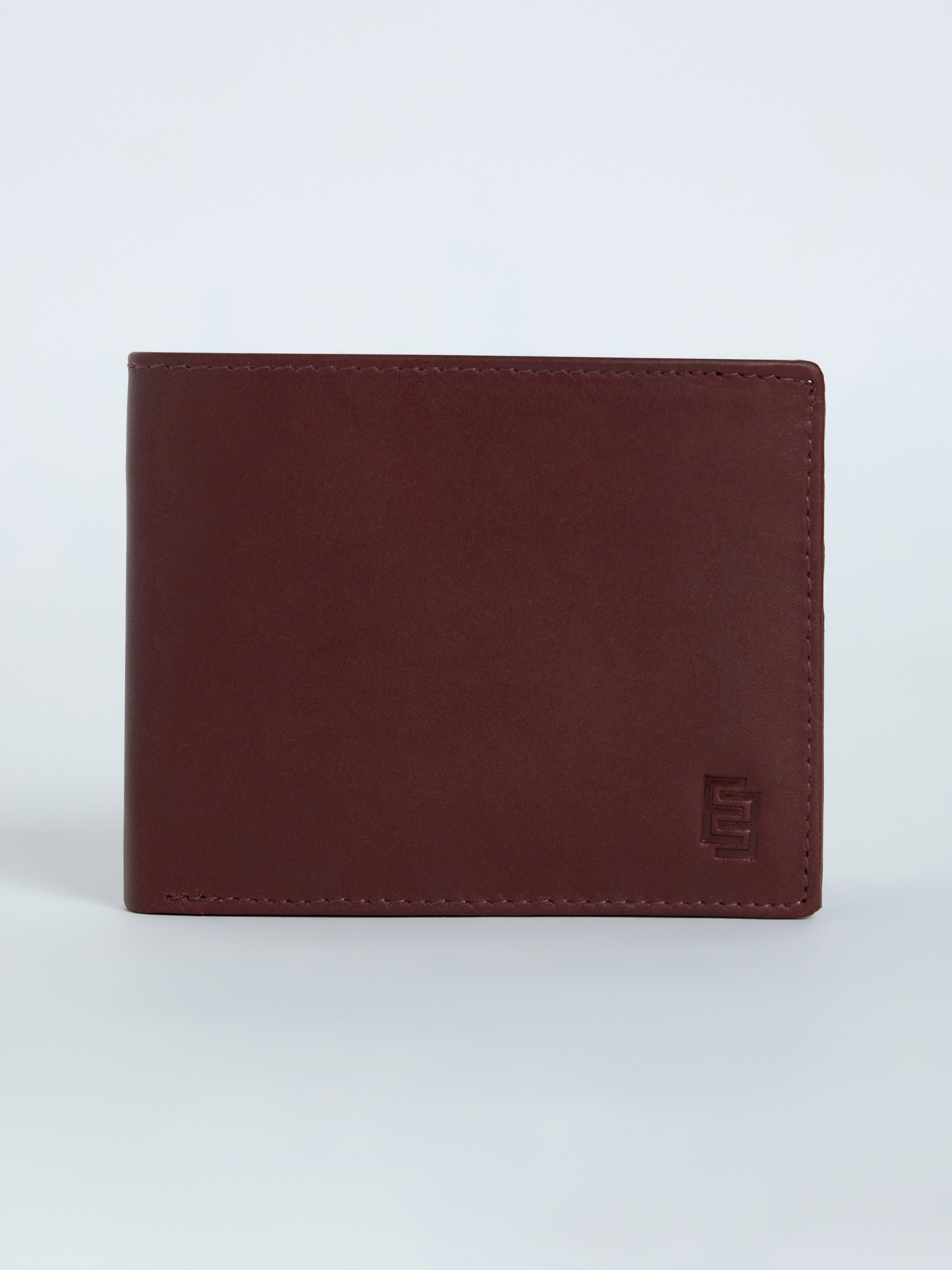 Arctic-1 - Bi-Fold Leather Wallet - Cherry Red