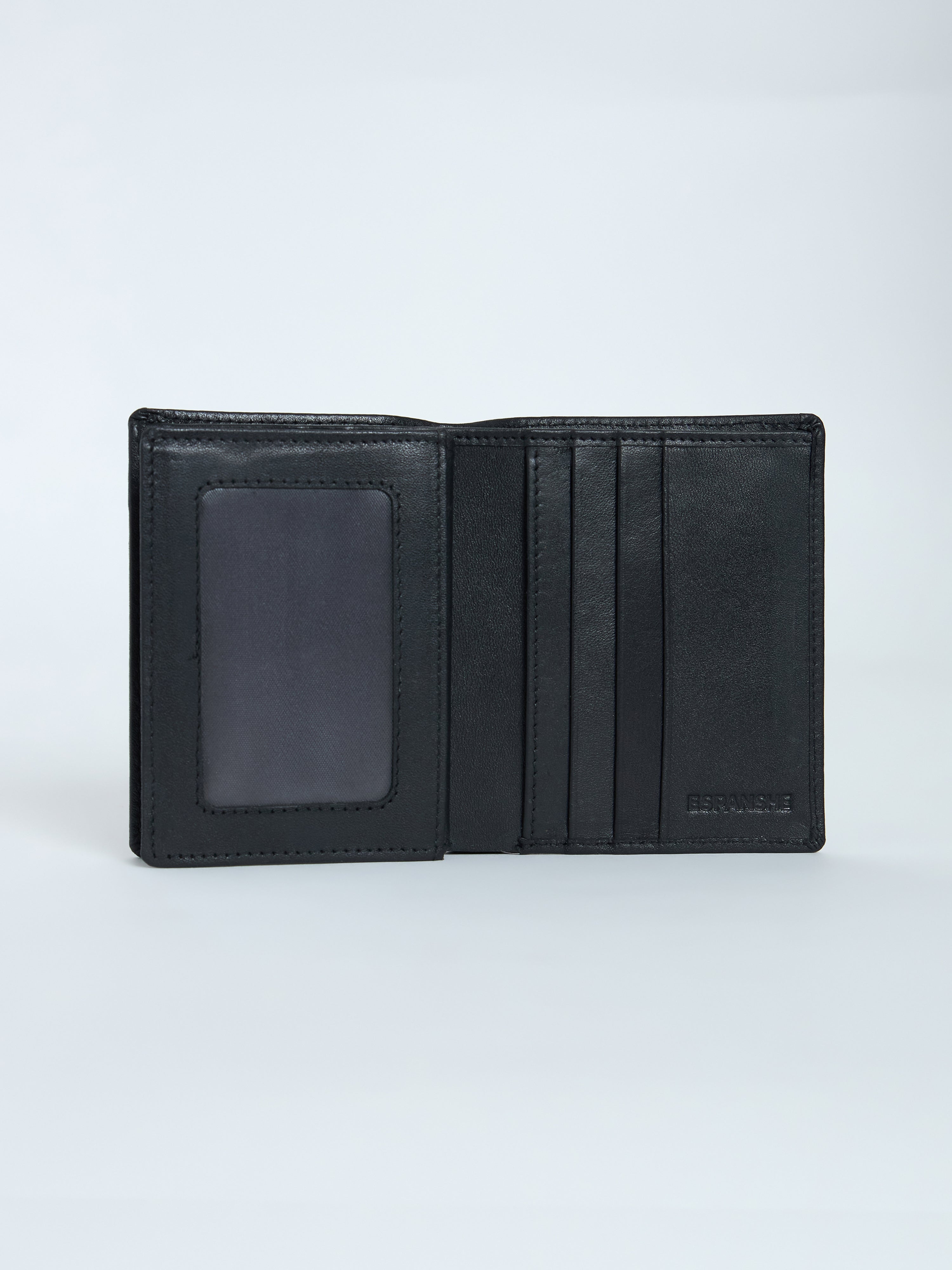 Arctic-2 - Bi-Fold Leather Wallet - Black