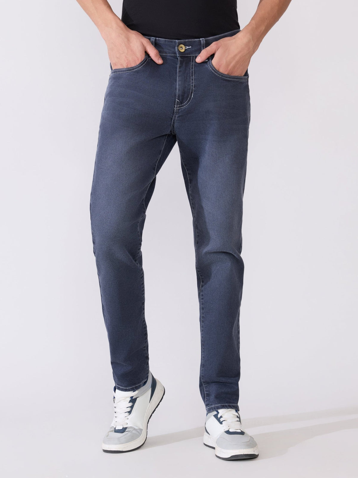 Rafin - Blue Shade Skinny Fit Jeans - Espanshe