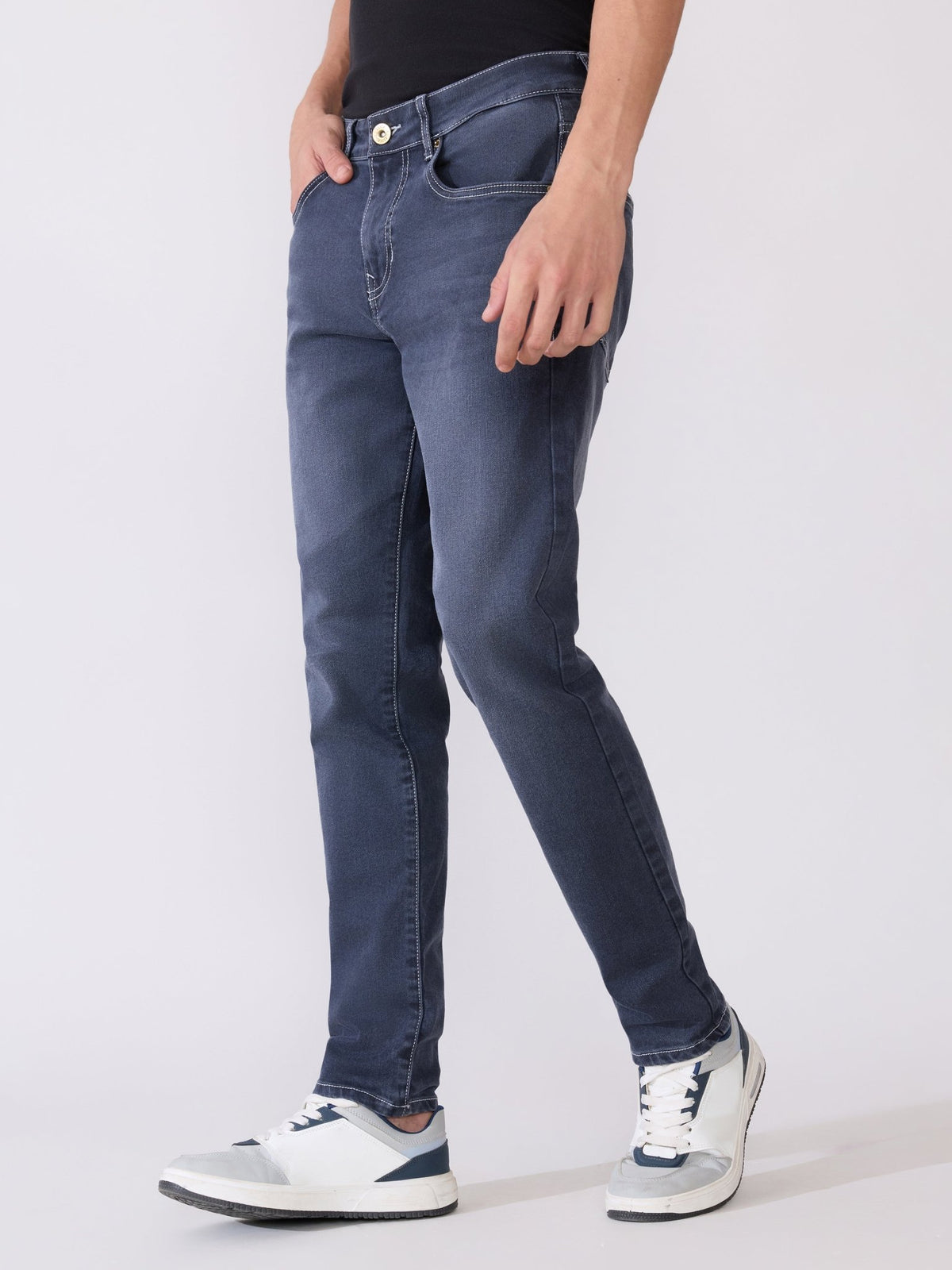 Rafin - Blue Shade Skinny Fit Jeans - Espanshe