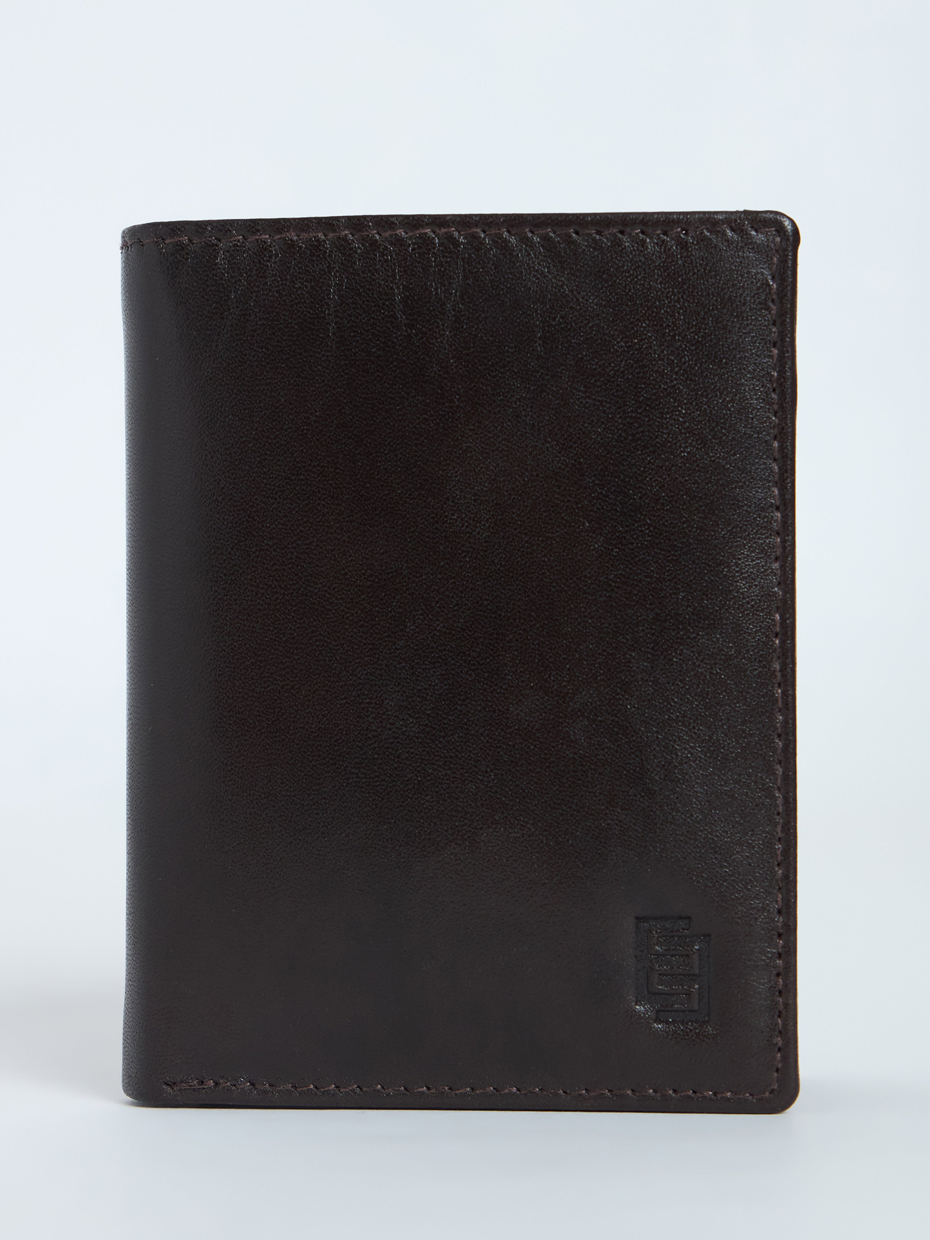 Arctic-2 - Bi-Fold Leather Wallet - Brown