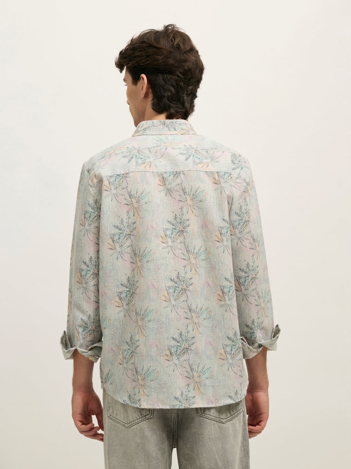 Westley - Regular Floral Printed Shirt - Green - Espanshe