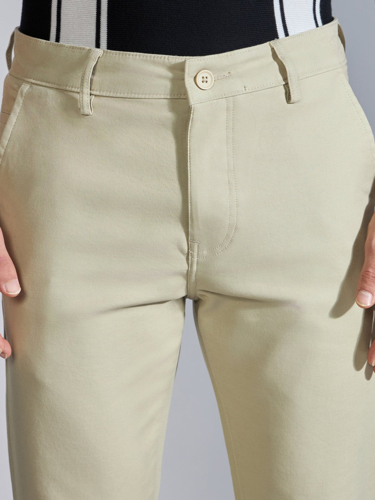 Orren - Slim Fit Cotton Pant - Dusty Yellow - Espanshe