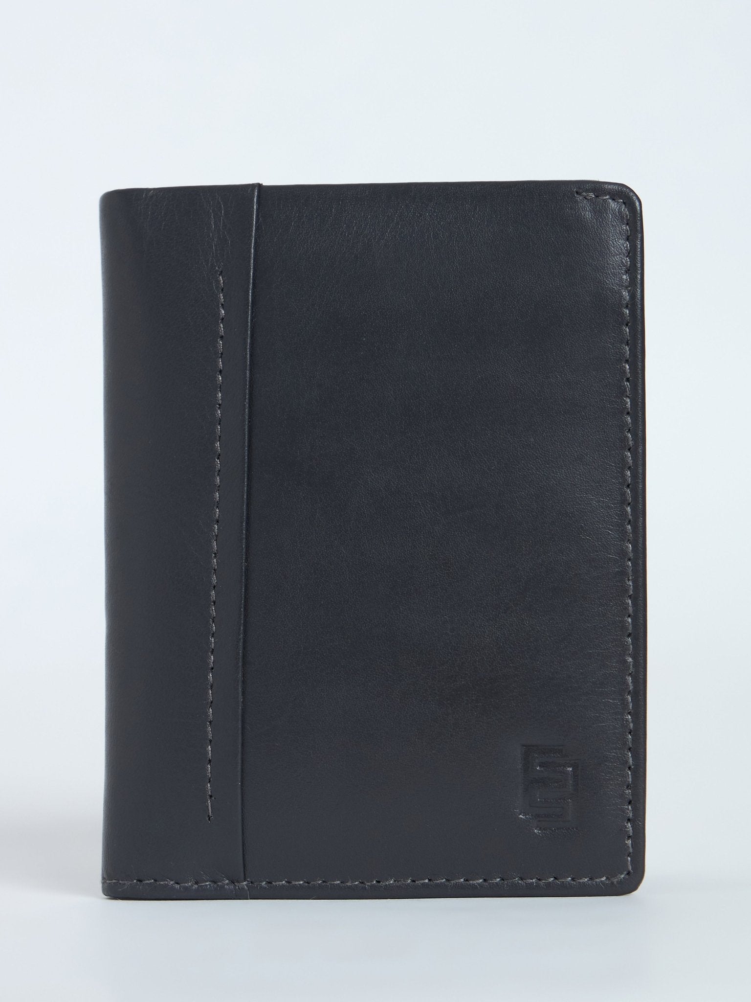 Arctic-11 - Card Holder Leather Wallet with ID Window - Grey - Espanshe