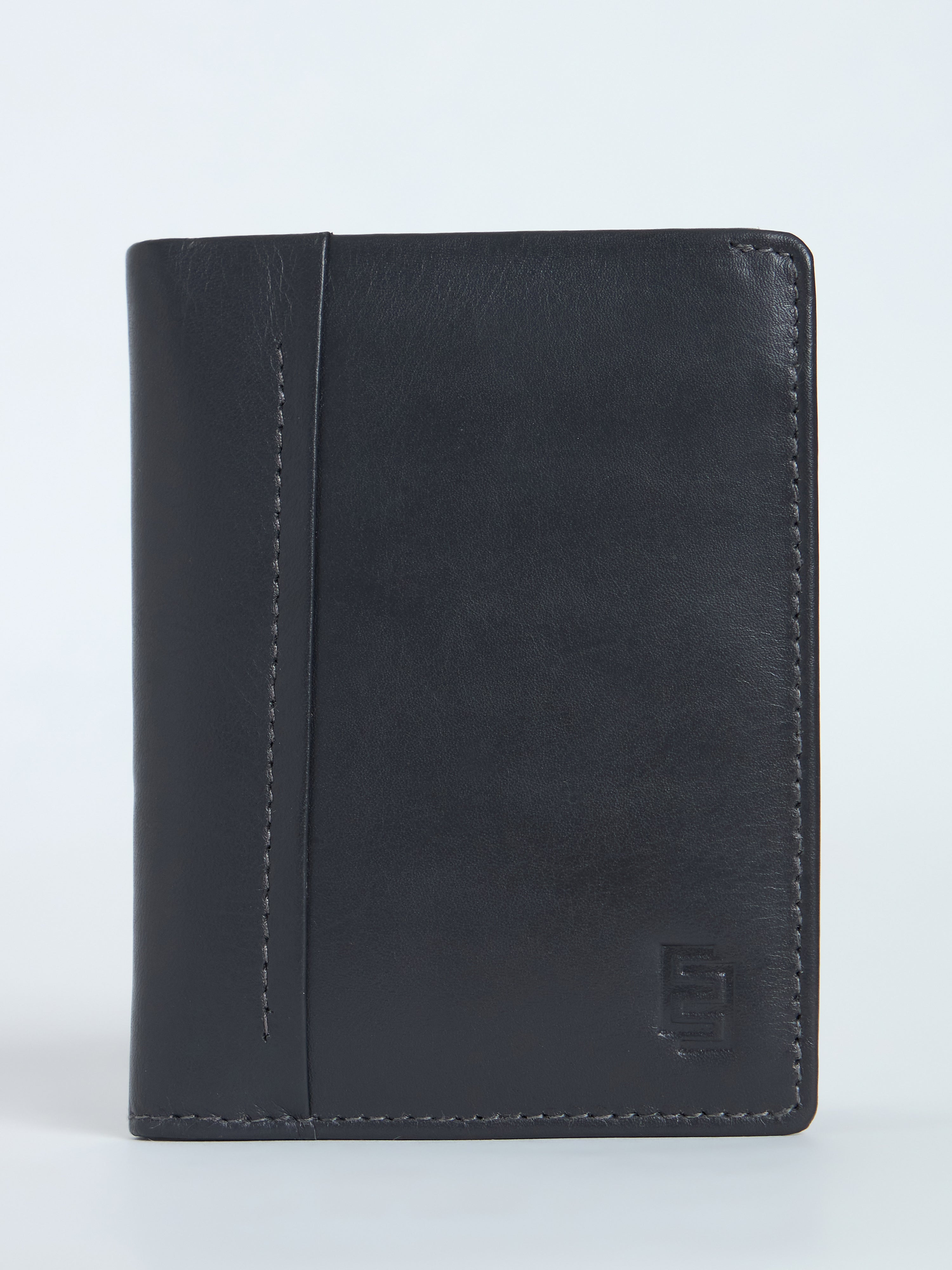 Arctic-11 - Card Holder Leather Wallet with ID Window - Grey