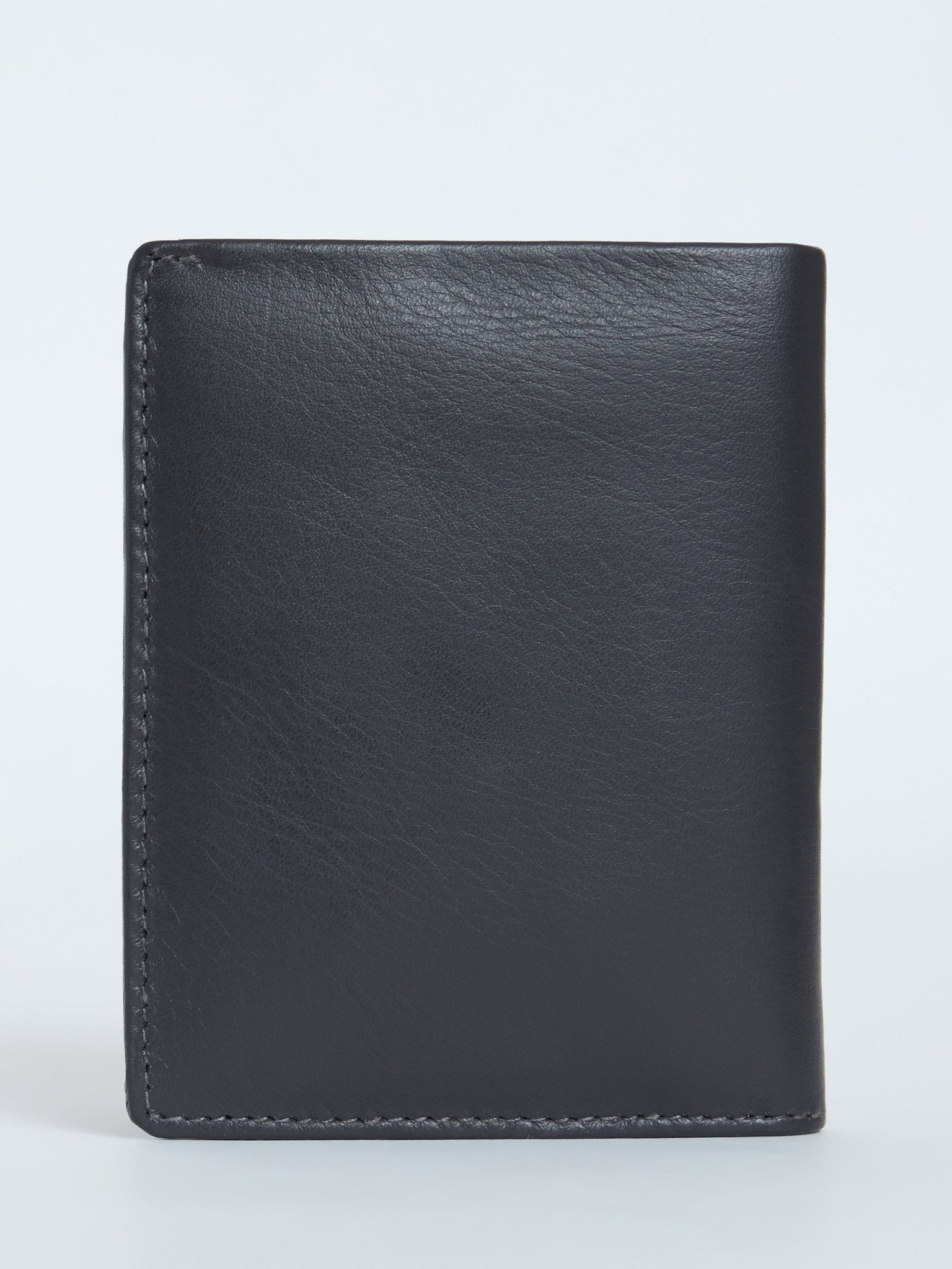 Arctic-11 - Card Holder Leather Wallet with ID Window - Grey - Espanshe