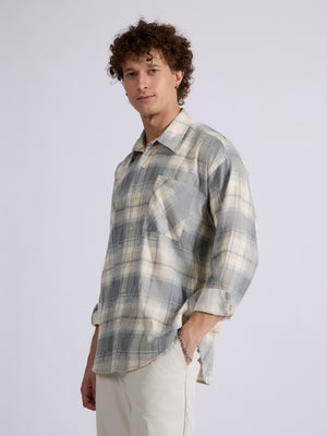 Men's Drop Shoulder Checks Shirt