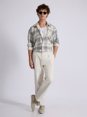 Men's Drop Shoulder Checks Shirt