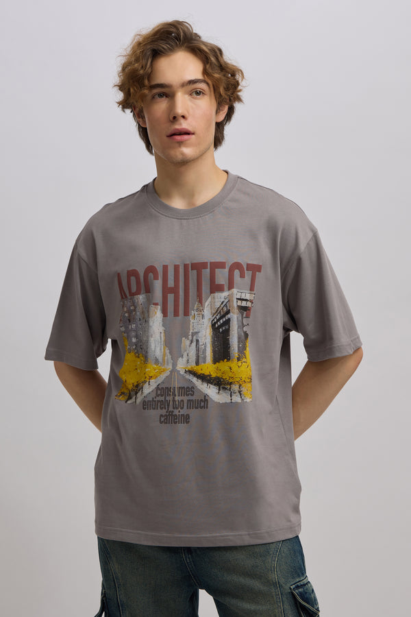 Lachlan - Printed Tshirt - Gray