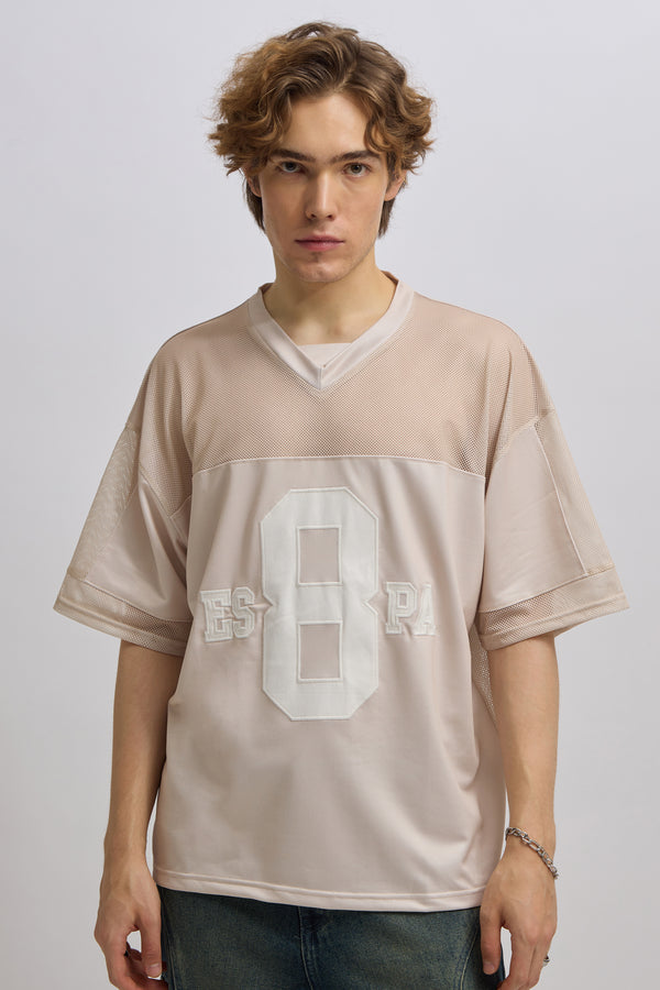 Easton - Printed Tshirt- Beige