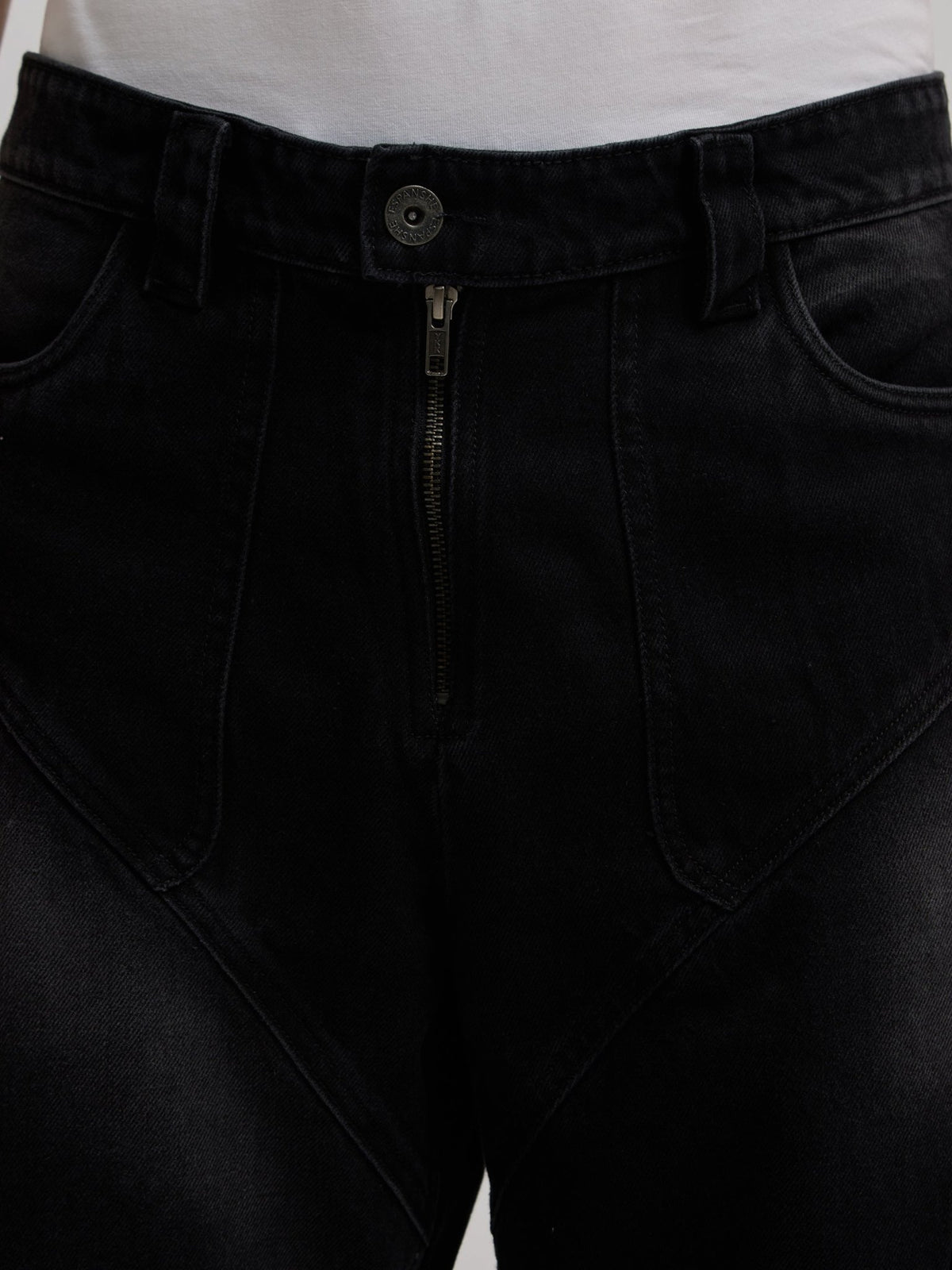 Vinnie - Cargo Jeans - Black - Espanshe