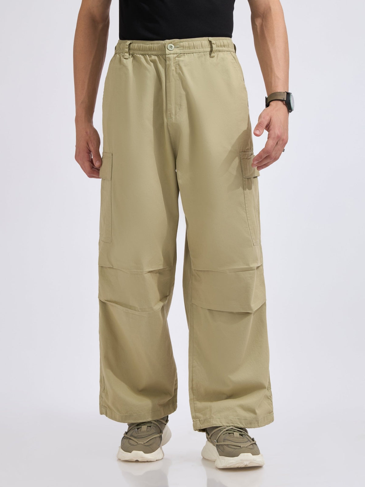 Yolka - Parachute Cargo Pants - Pista - Espanshe