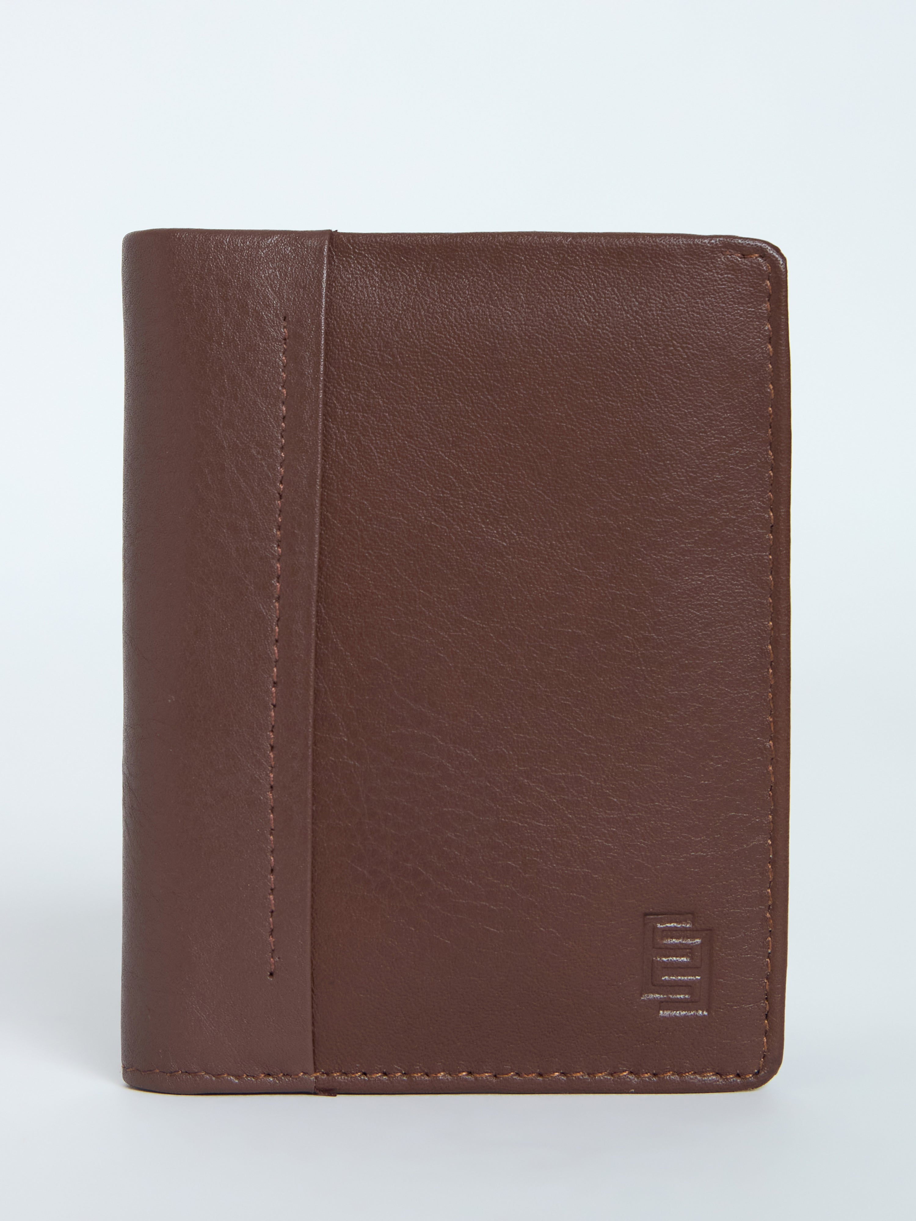 Arctic-11 - Card Holder Leather Wallet with ID Window - Brown
