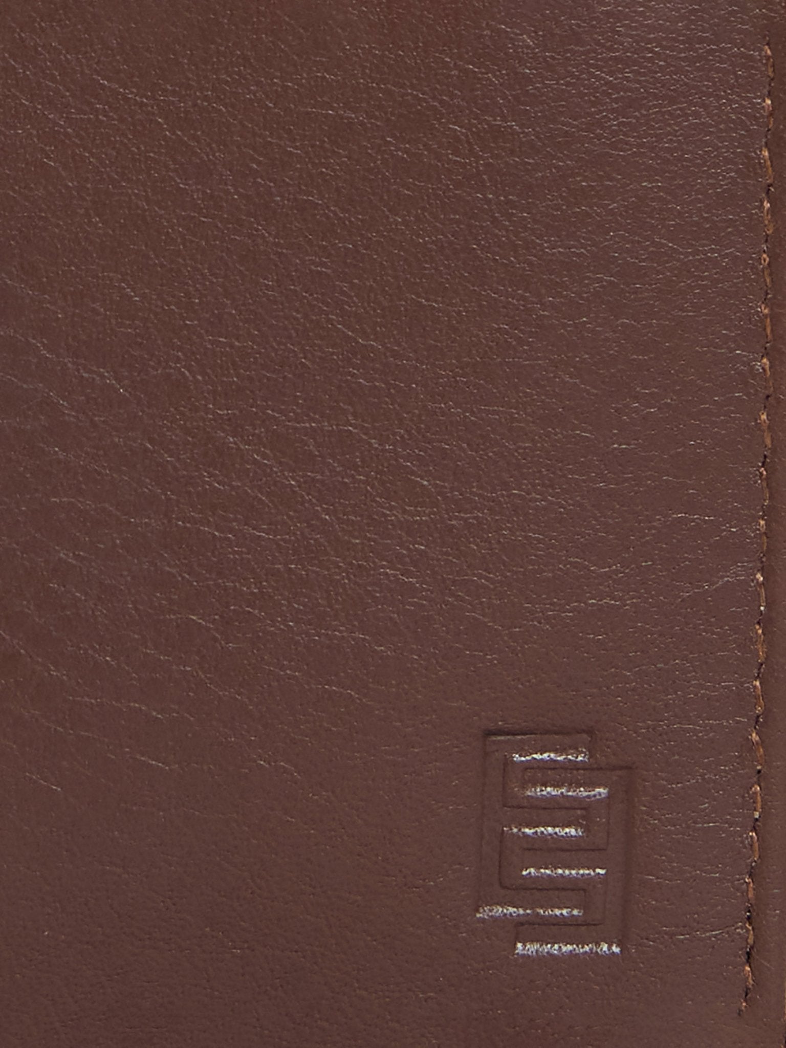 Arctic-11 - Card Holder Leather Wallet with ID Window - Brown - Espanshe