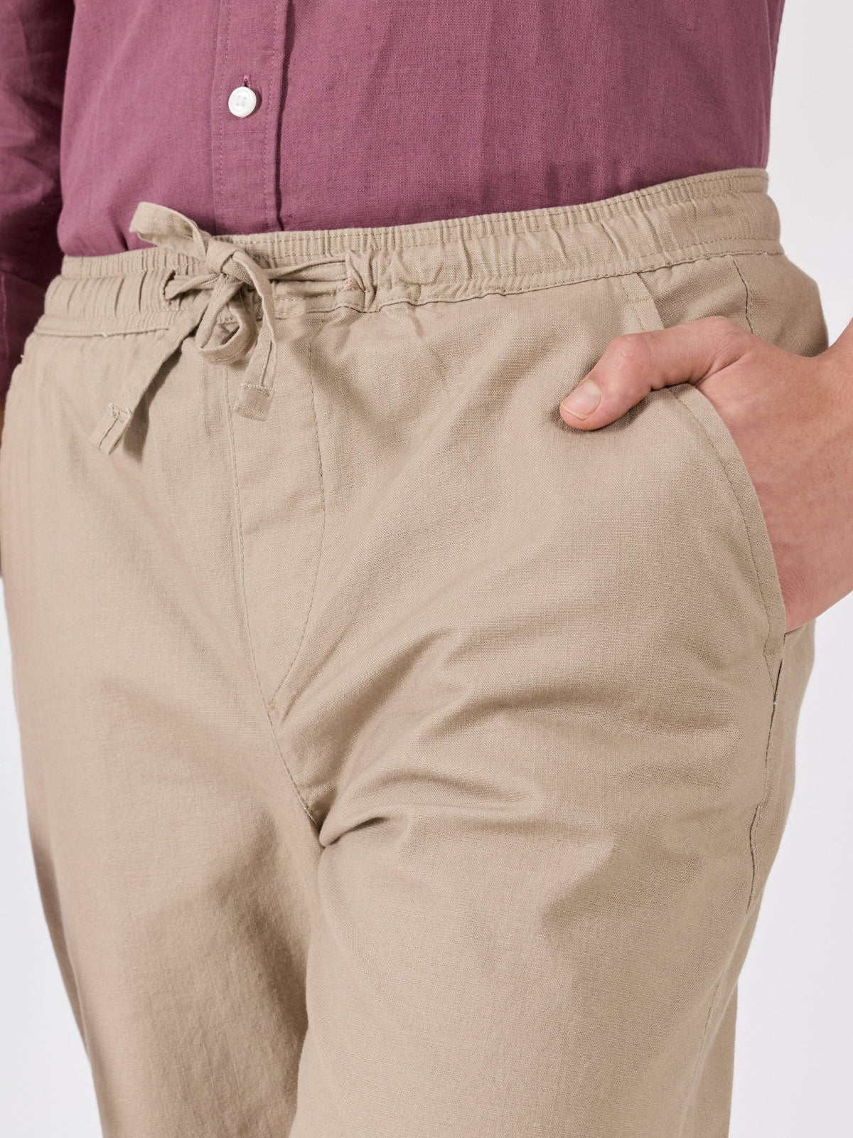 Grantham - Relaxed Fit Joggers - Beige - Espanshe