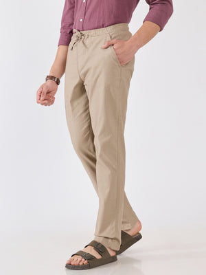 Men's  Relaxed Fit Joggers - beige