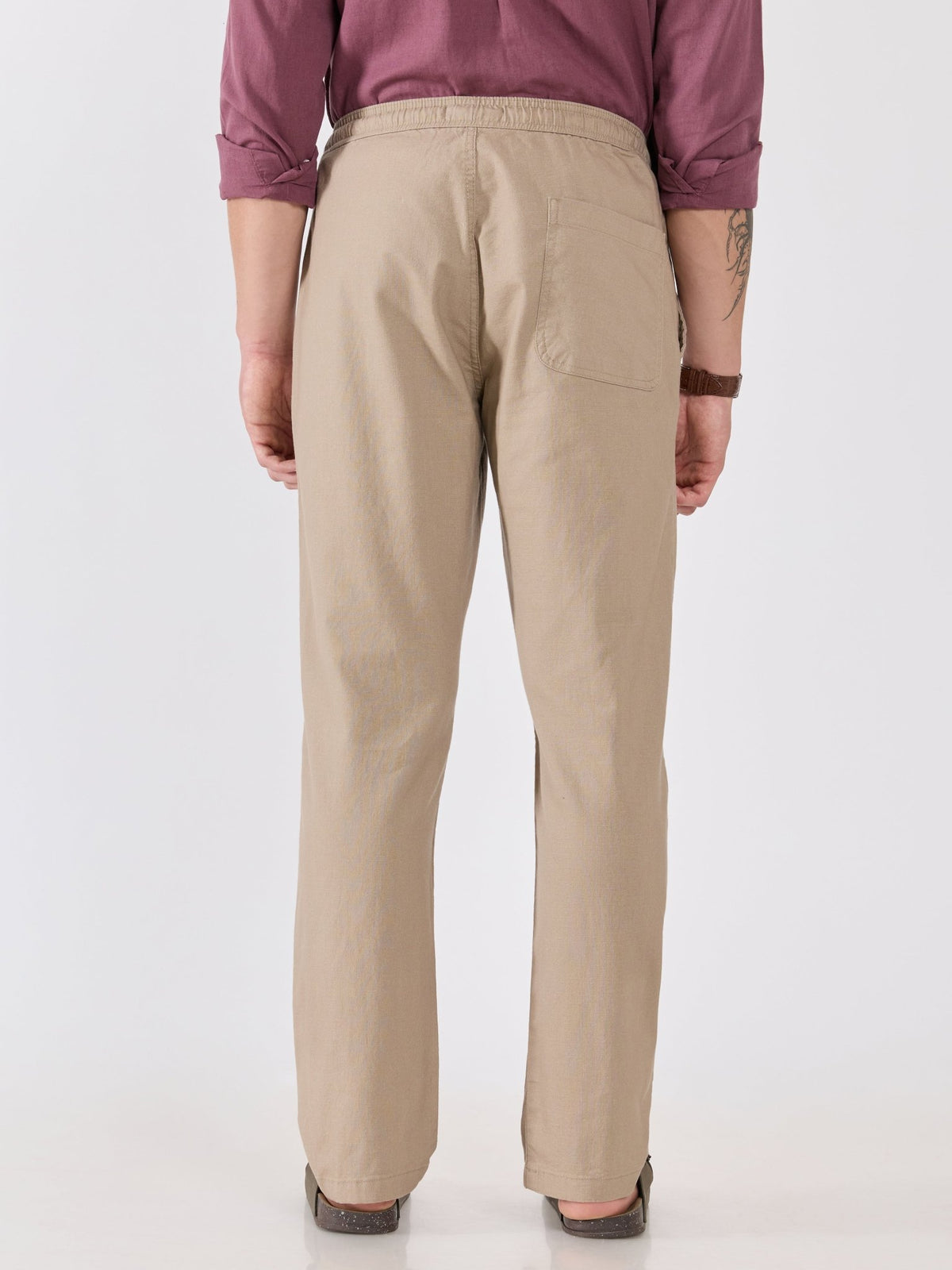 Grantham - Relaxed Fit Joggers - Beige - Espanshe