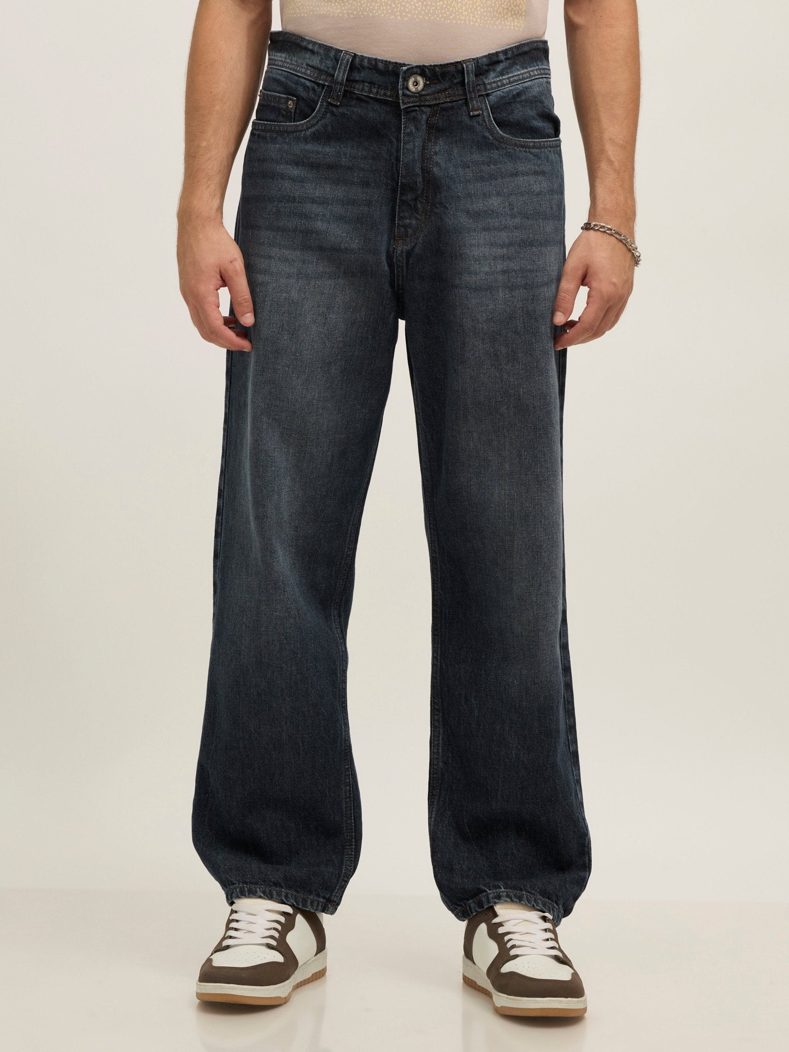 Wallace - Relaxed Fit Jeans - Blue Shade - Espanshe