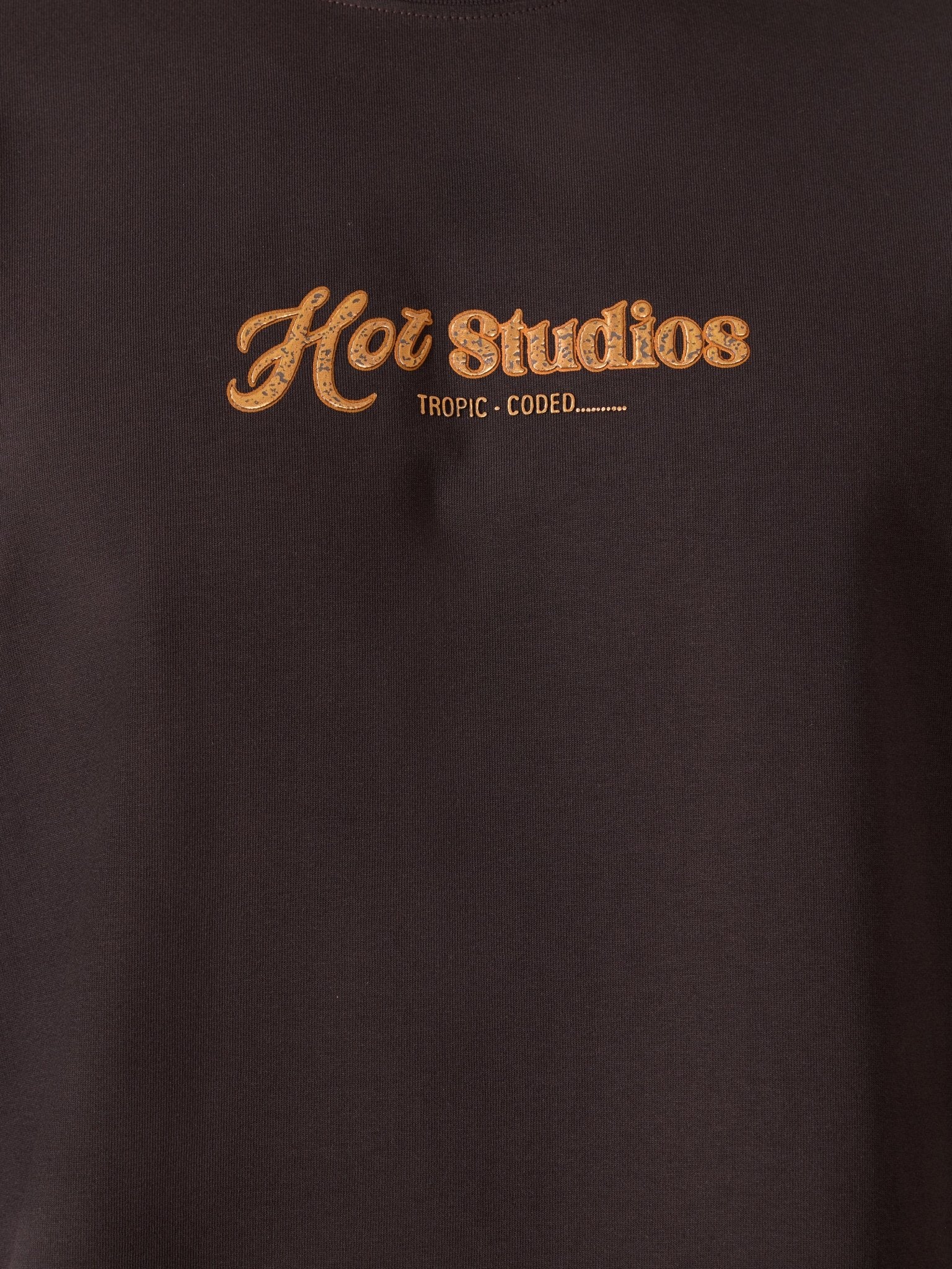 Loveex - Hot Studios Graphic Coffee Brown T-Shirt - Espanshe