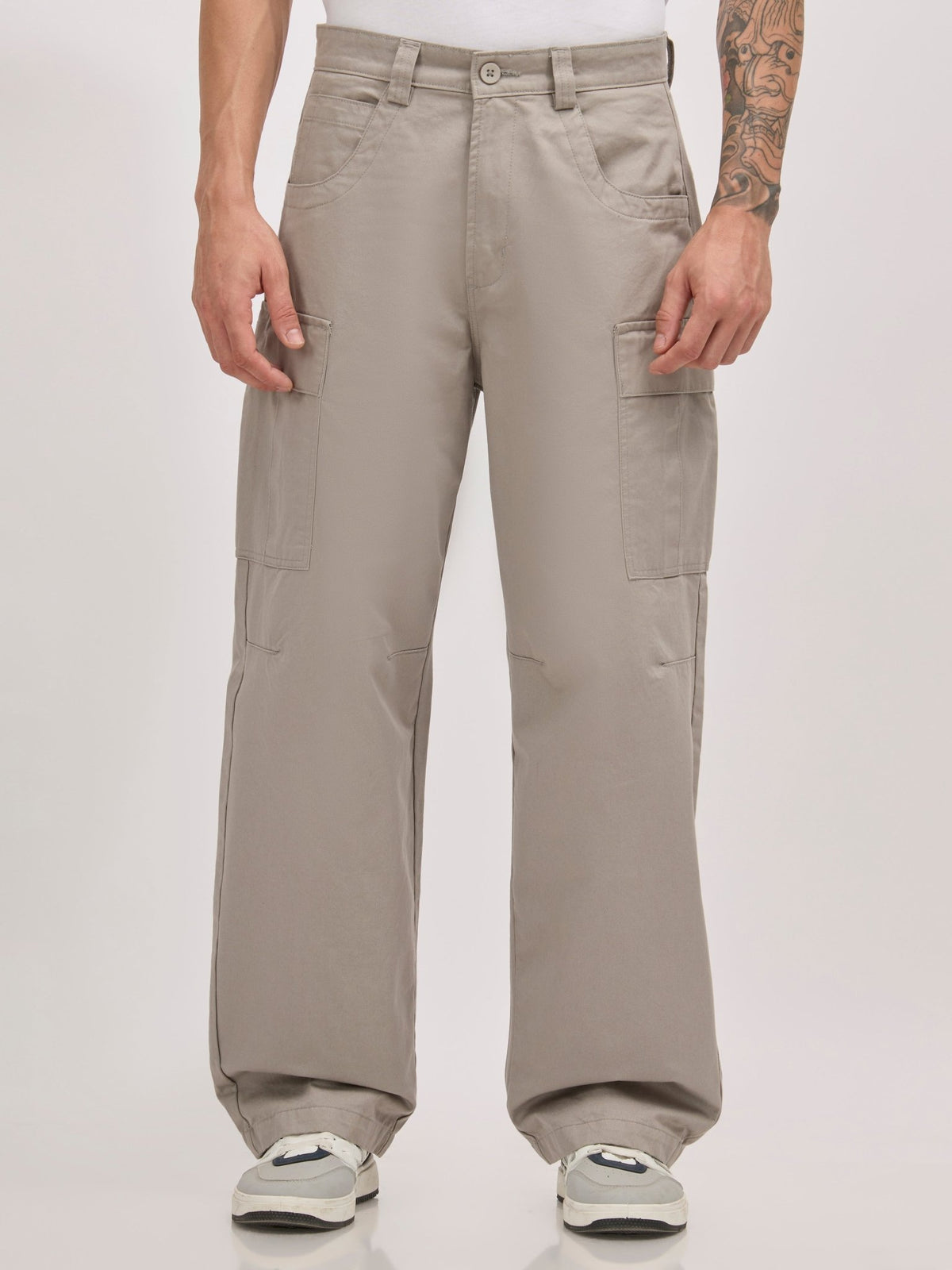Vardon G1 - Super Baggy Cargo Pants - Grey - Espanshe