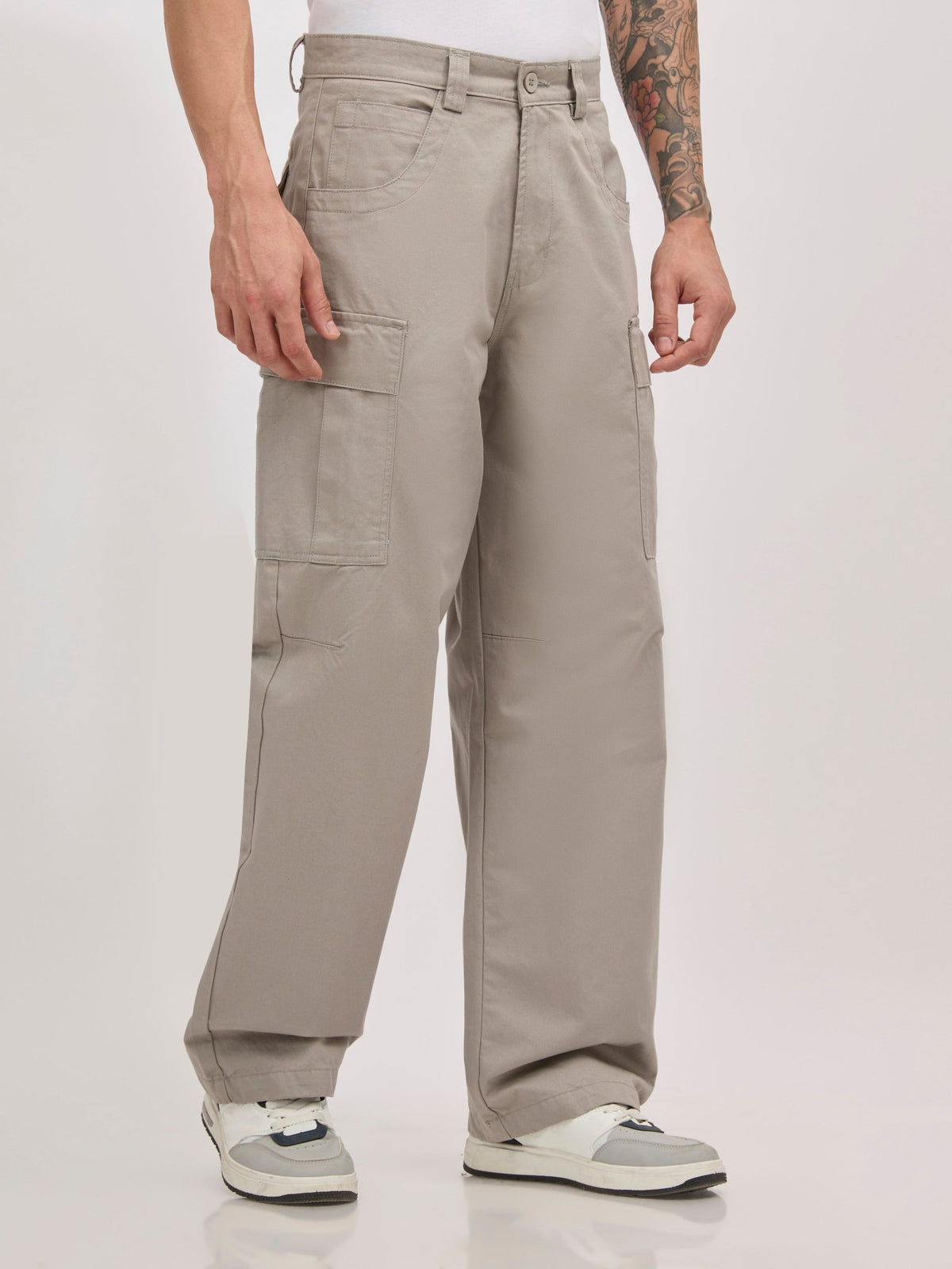 Vardon G1 - Super Baggy Cargo Pants - Grey - Espanshe
