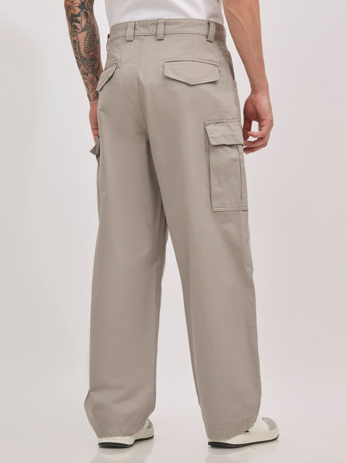 Vardon G1 - Super Baggy Cargo Pants - Grey - Espanshe