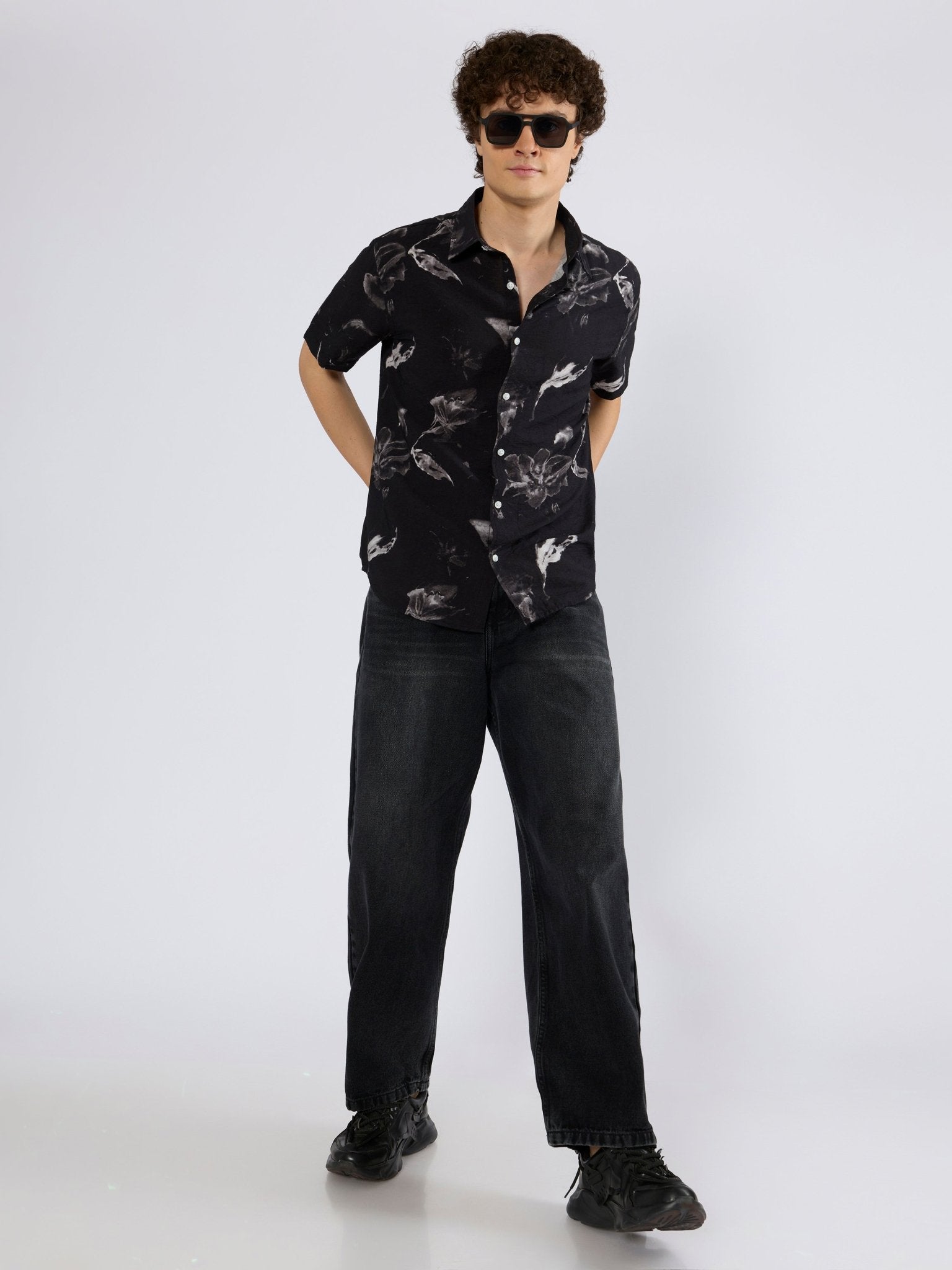Reep - Super Baggy Jeans - Black Fade - Espanshe
