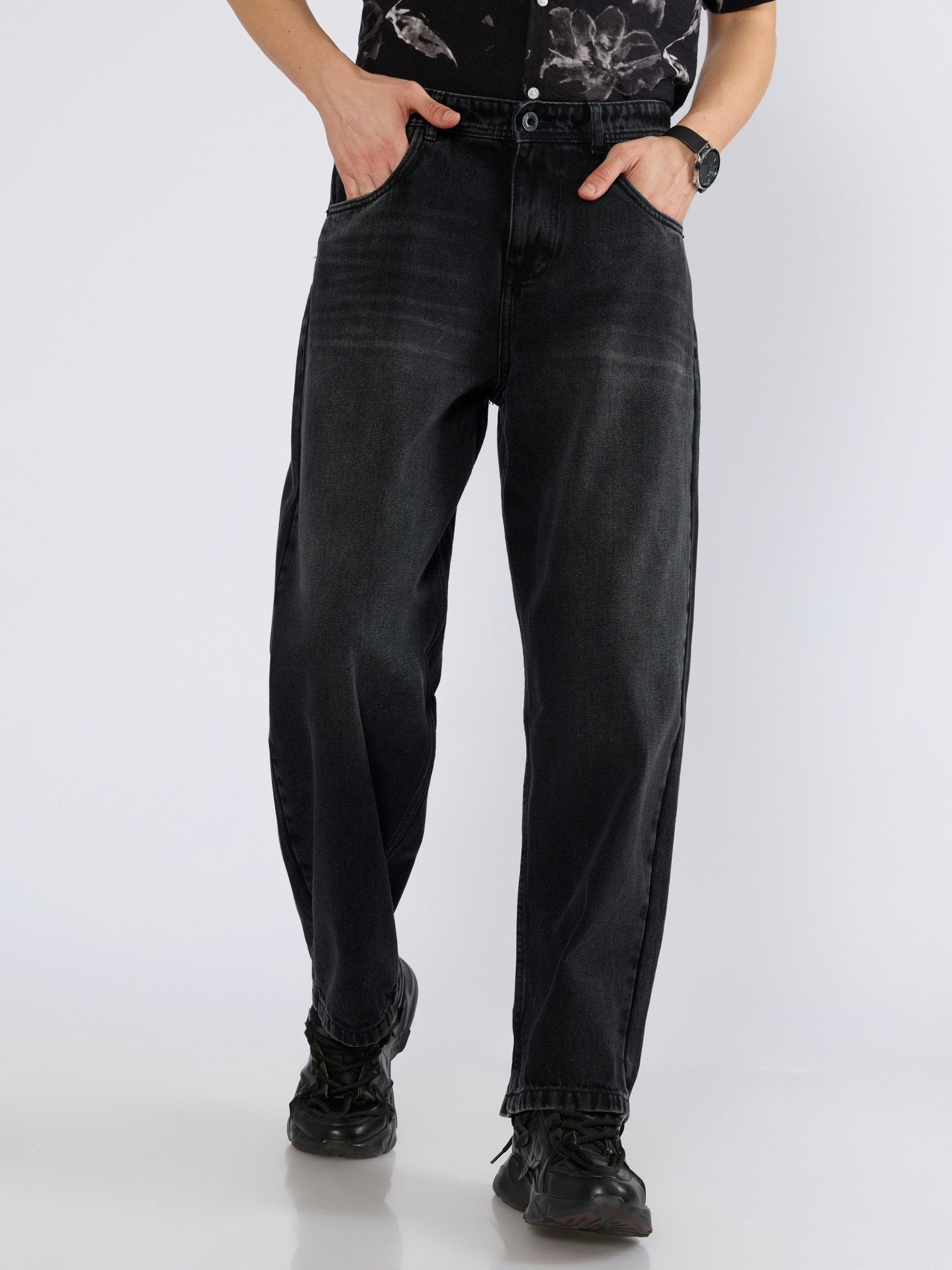 Reep - Super Baggy Jeans - Black Fade - Espanshe