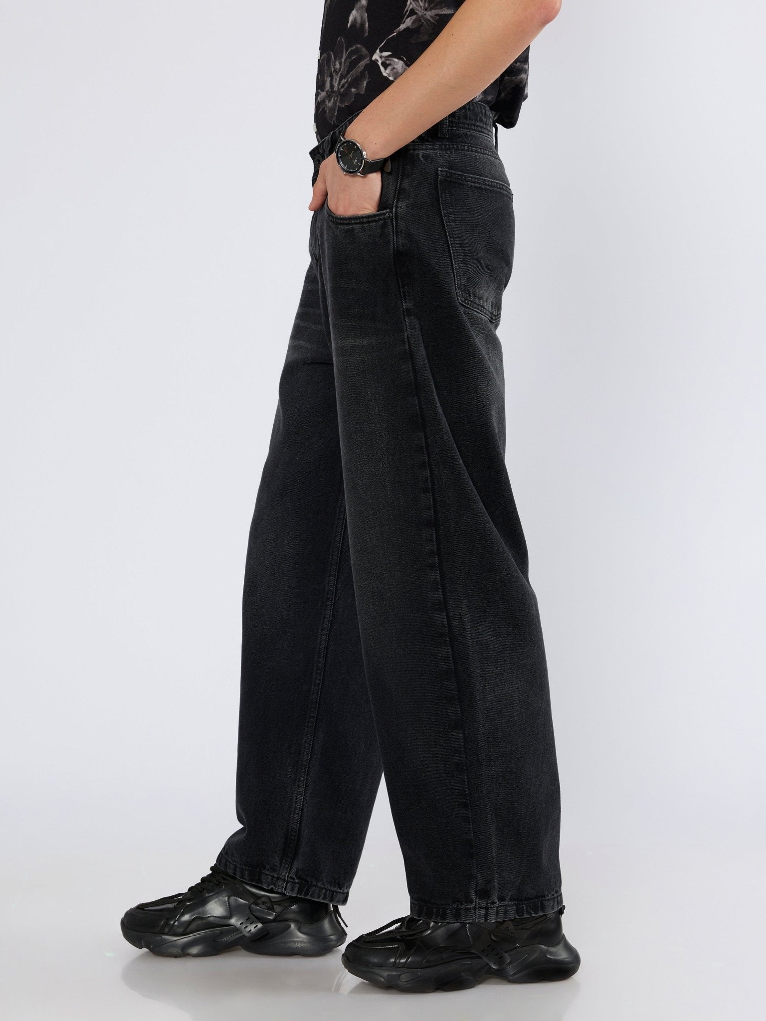 Reep - Super Baggy Jeans - Black Fade - Espanshe