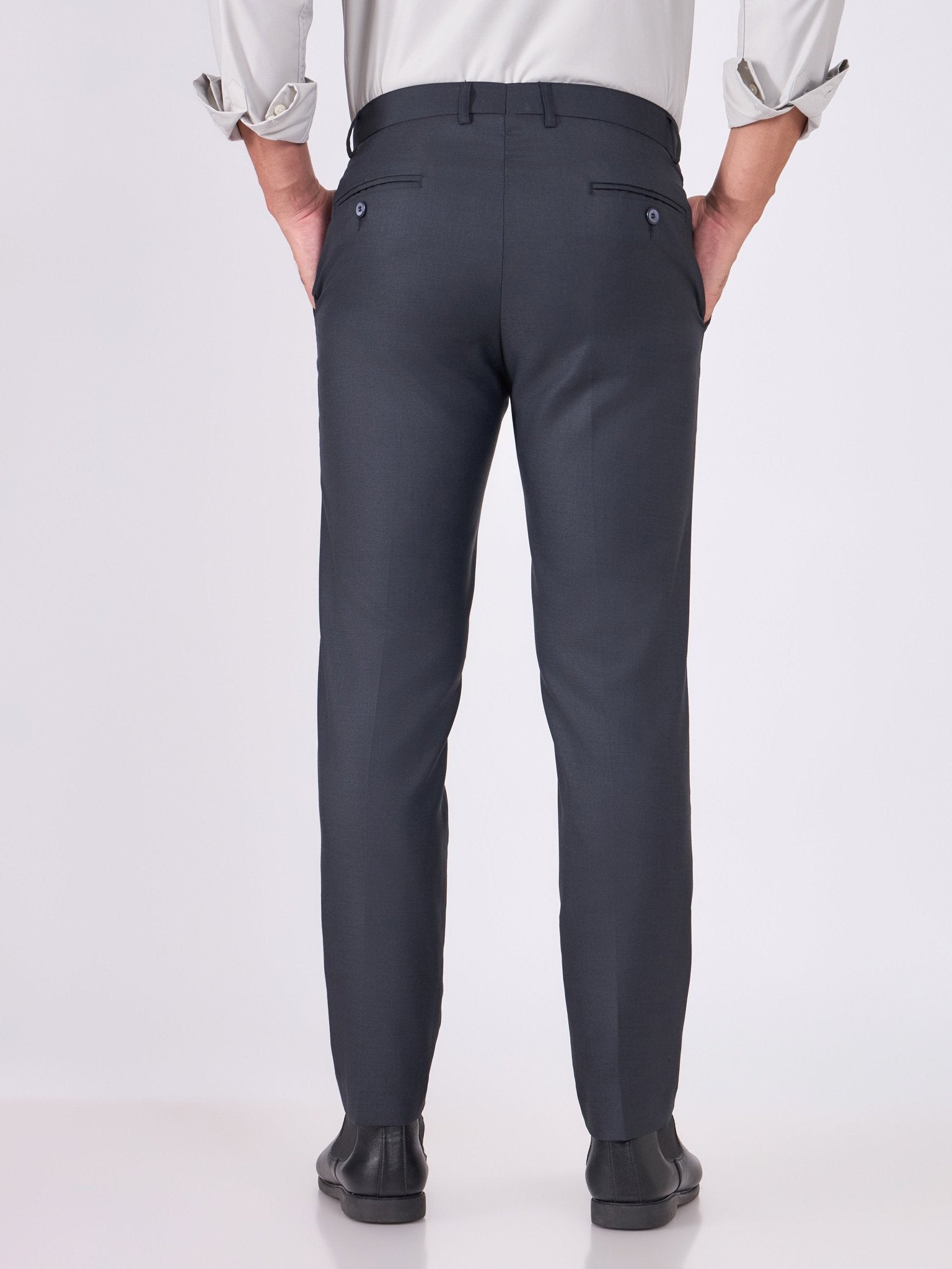 Itron - Skinny Fit Formal Pant - Dark Blue - Espanshe