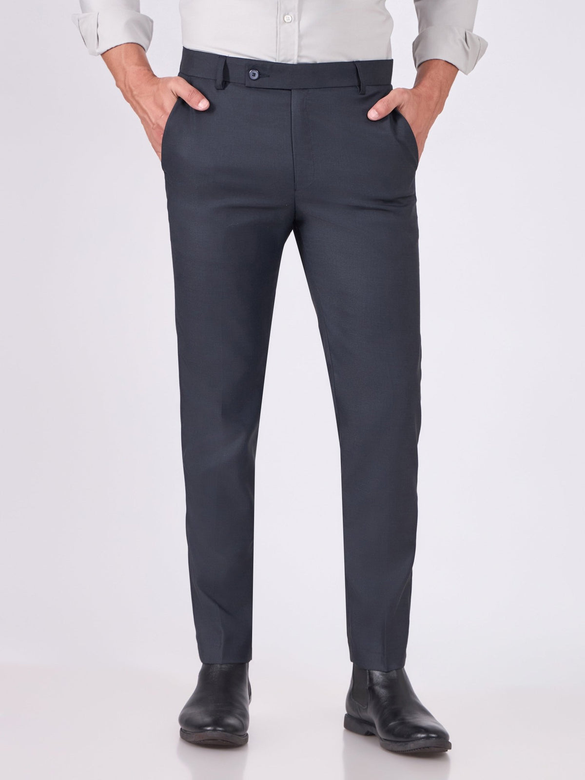 Itron - Skinny Fit Formal Pant - Dark Blue - Espanshe