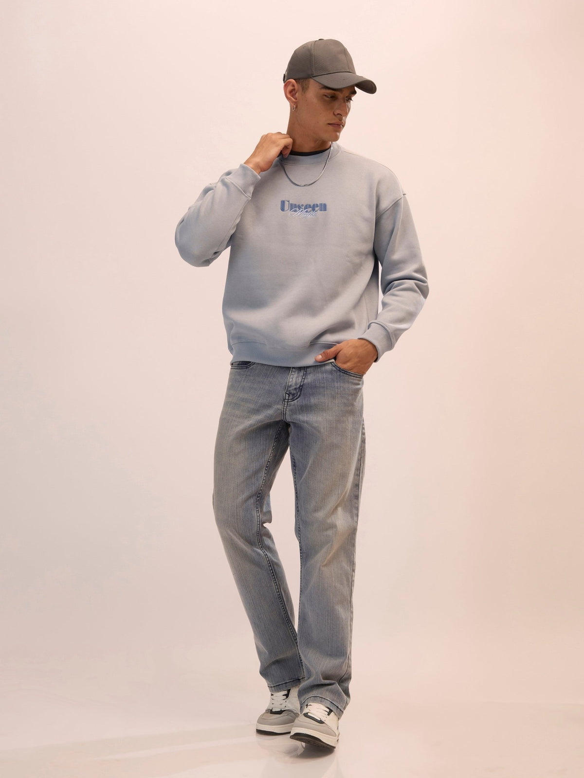 Nagant - Full Sleeve Fleeced Sweater Tee - Sand Grey - Espanshe