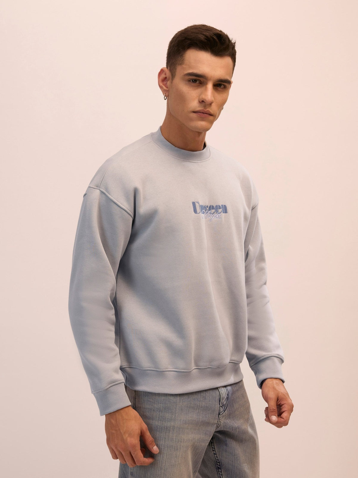 Nagant - Full Sleeve Fleeced Sweater Tee - Sand Grey - Espanshe