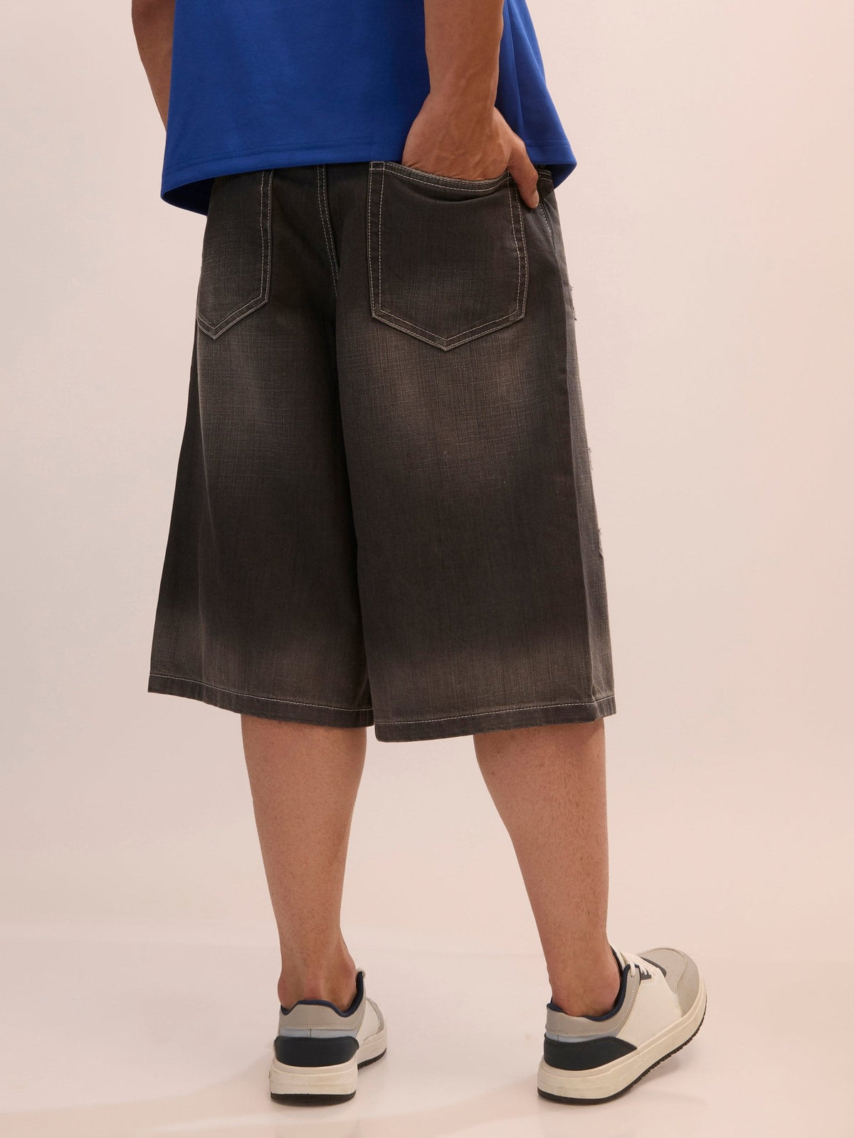 Melusine - Loose Fit Jorts - Charcoal - Espanshe