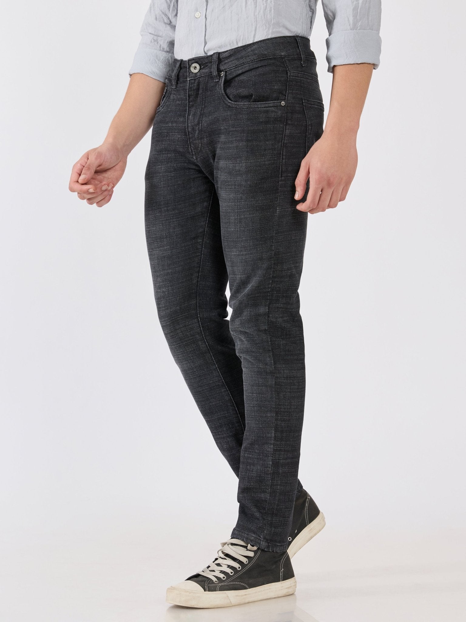 Santo - Skinny Fit Jeans - Black Shade - Espanshe