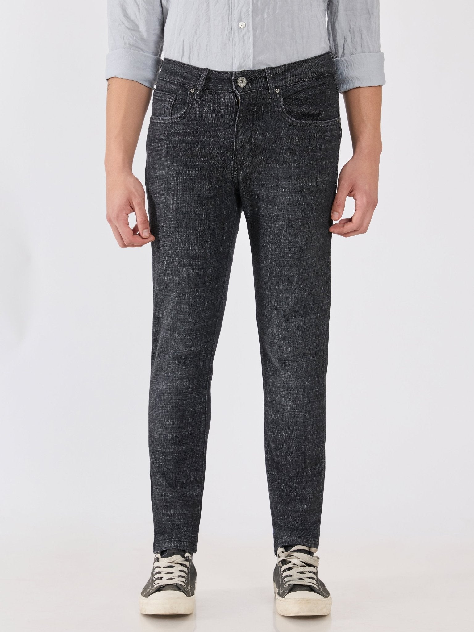 Santo - Skinny Fit Jeans - Black Shade - Espanshe