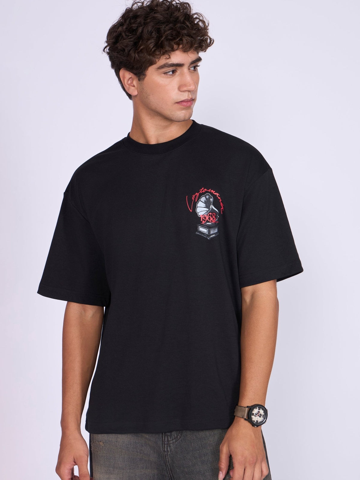 Moovin - Lisztomania Retro Music Graphic T-Shirt - Black - Espanshe