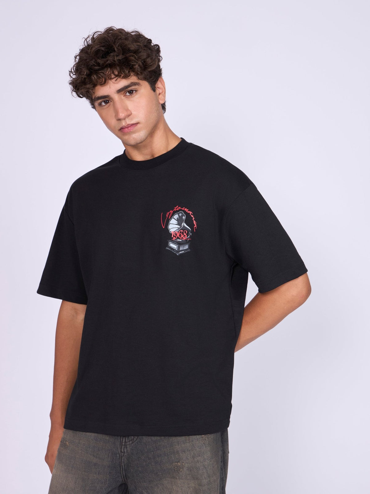 Moovin - Lisztomania Retro Music Graphic T-Shirt - Black - Espanshe