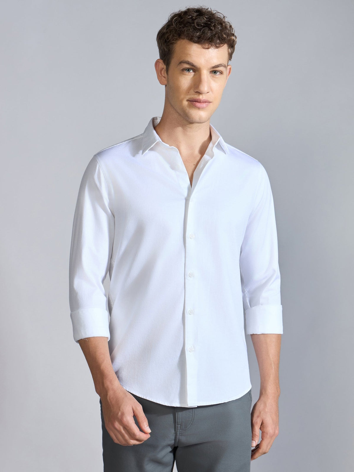 Nerato - Turkish Fit Cavalry Shirt - White - Espanshe