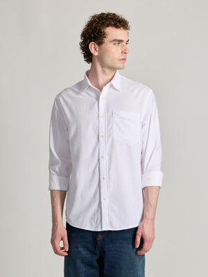Men's Relaxed Corduroy Shirt - White