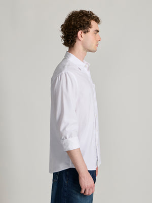 Men's Relaxed Corduroy Shirt - White