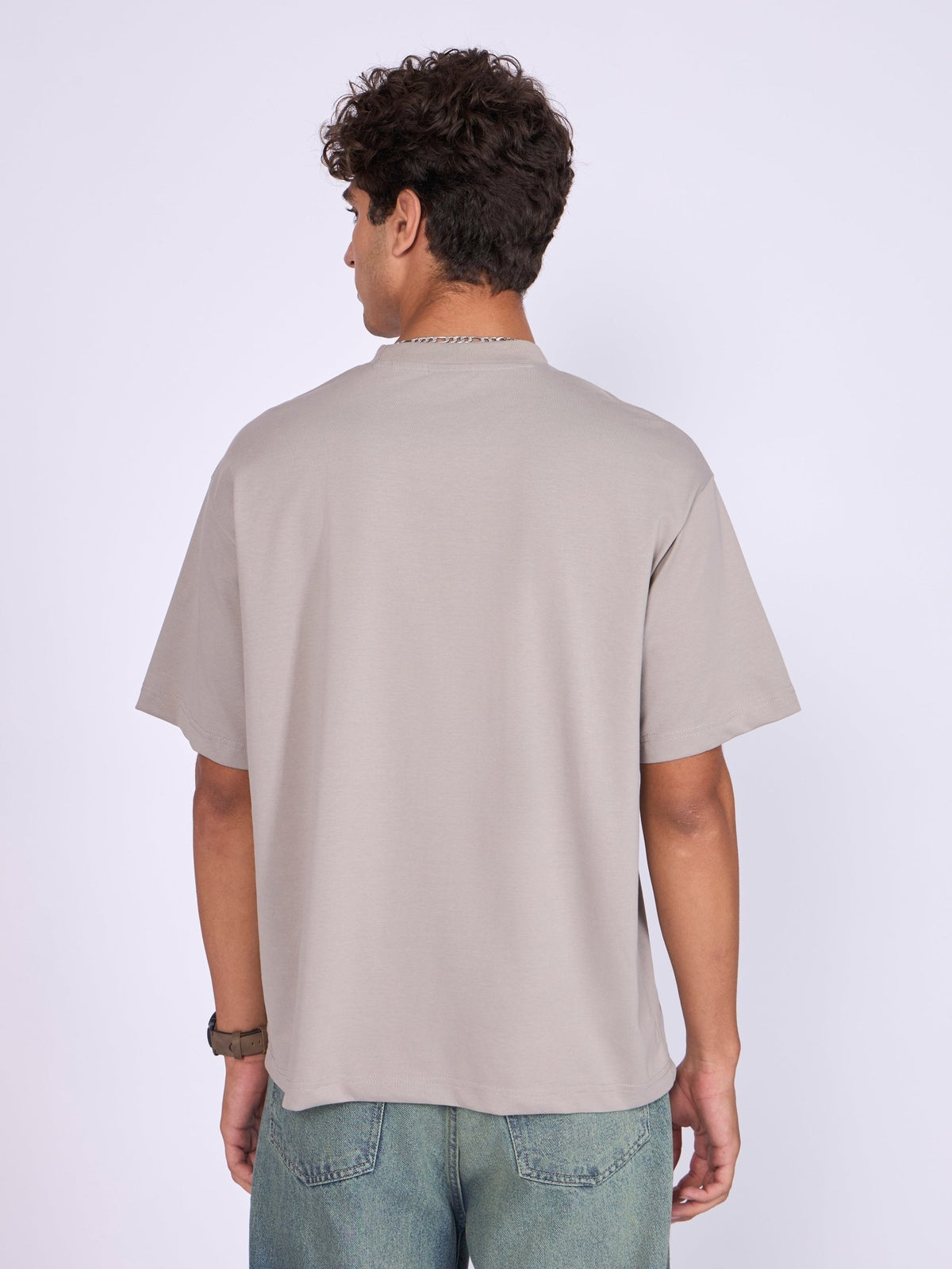 Stirling - Loose Fit T-Shirt - Light Grey - Espanshe