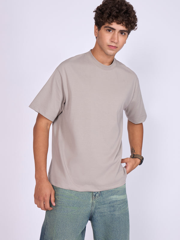 Stirling - Loose Fit T-Shirt - Light Gray