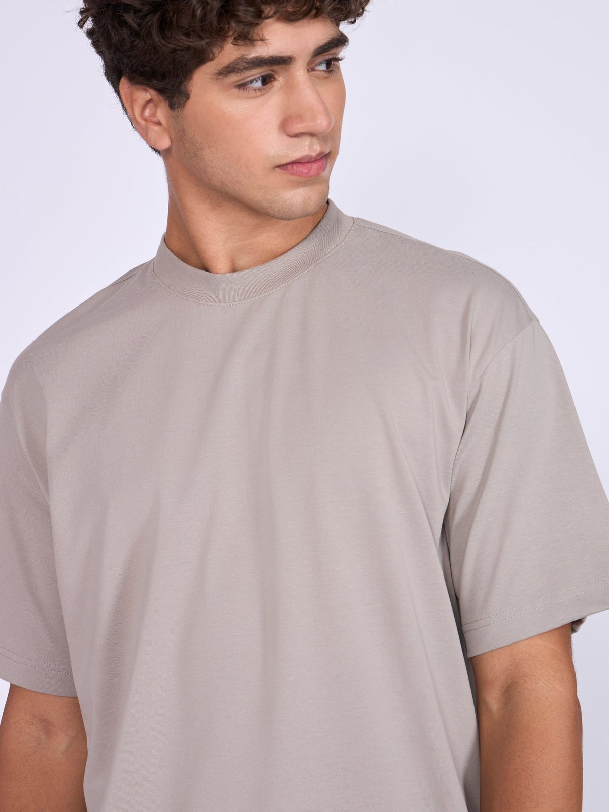 Stirling - Loose Fit T-Shirt - Light Grey - Espanshe