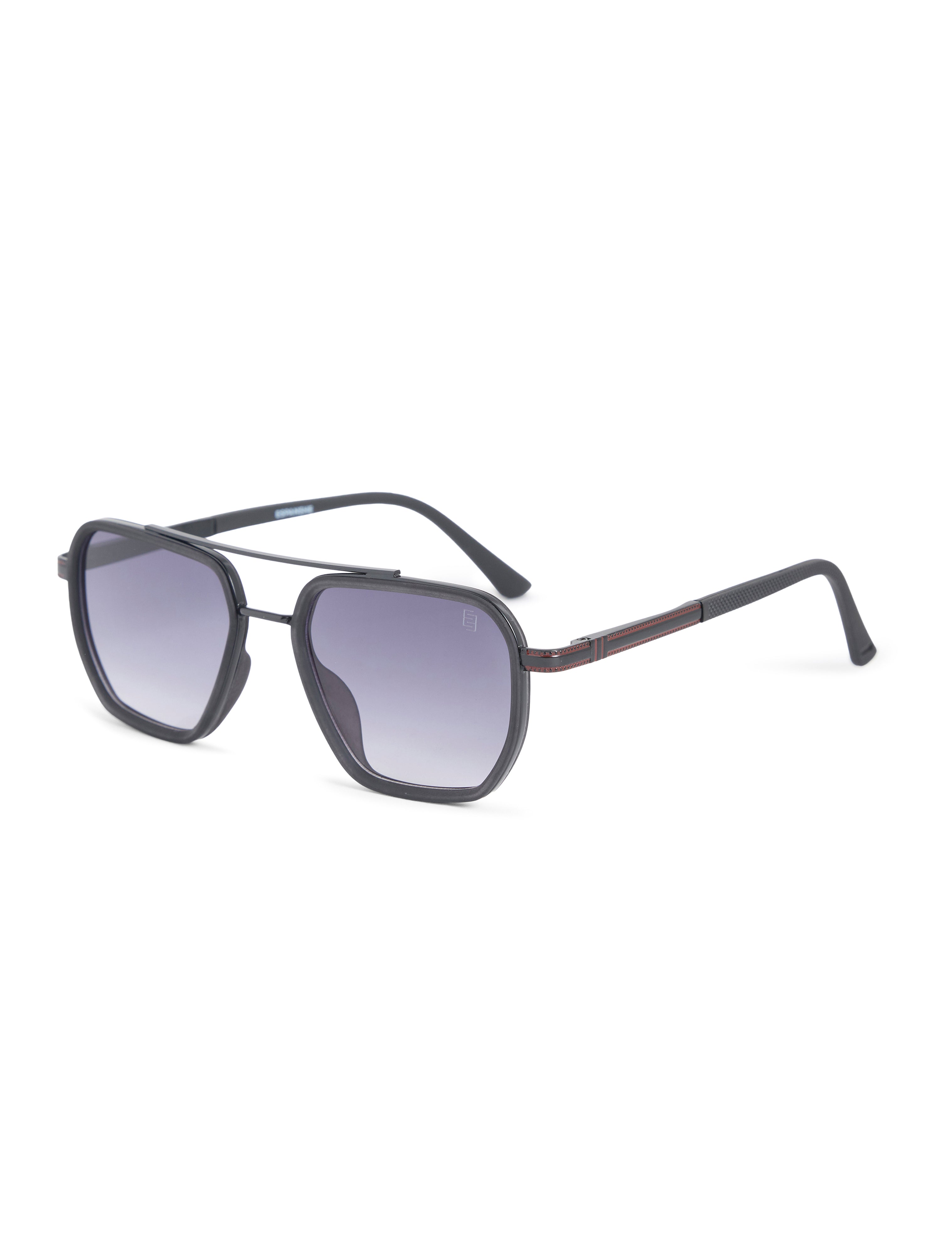 Men's Square Sunglass in  Black